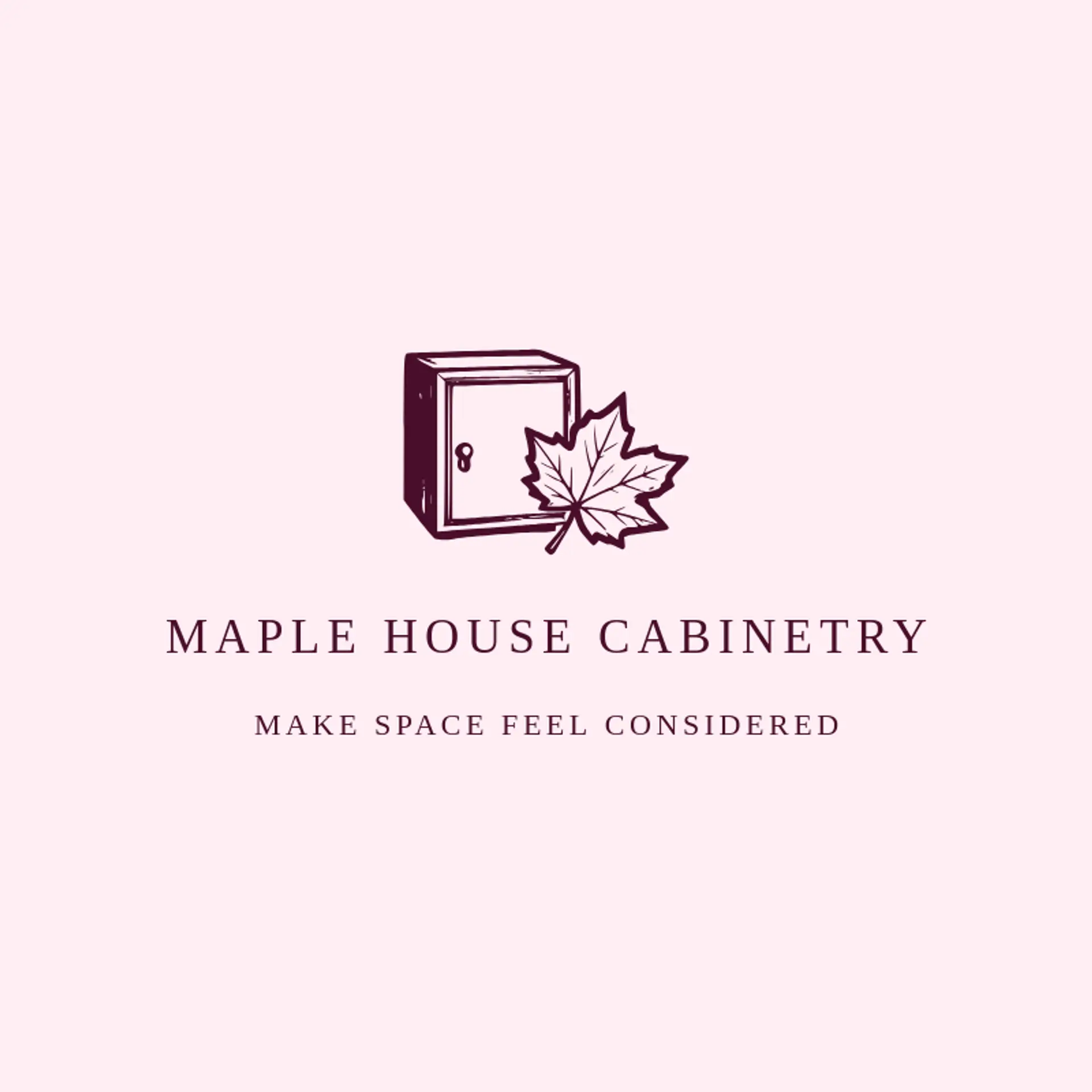 Maple House Cabinetry logo for cabinet