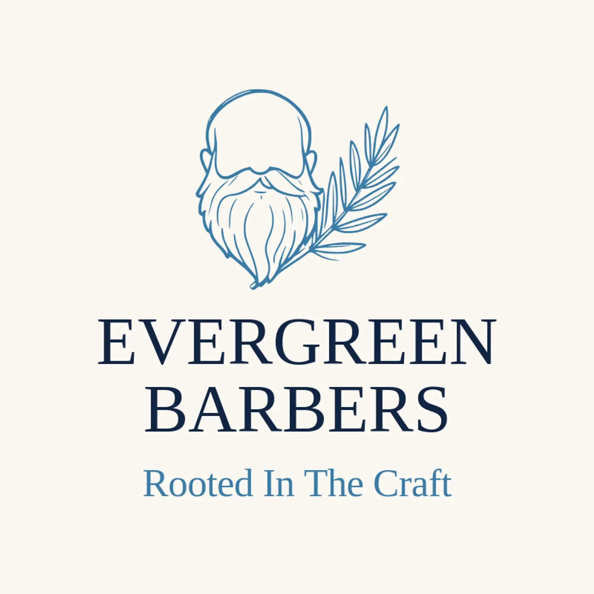 Evergreen Barbers logo for beard