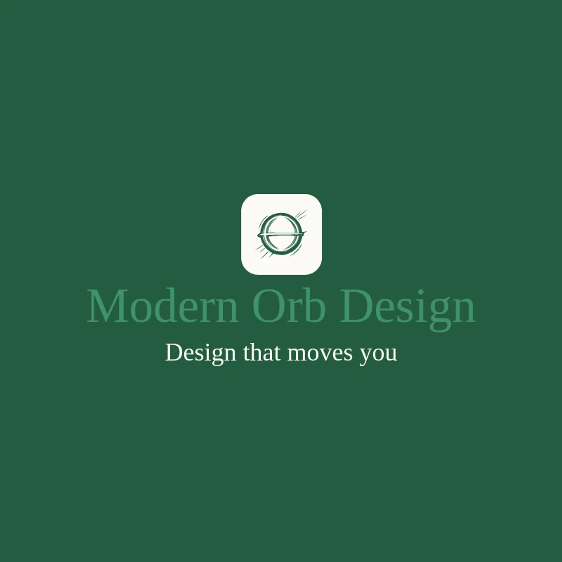 Modern Orb Design logo for sphere