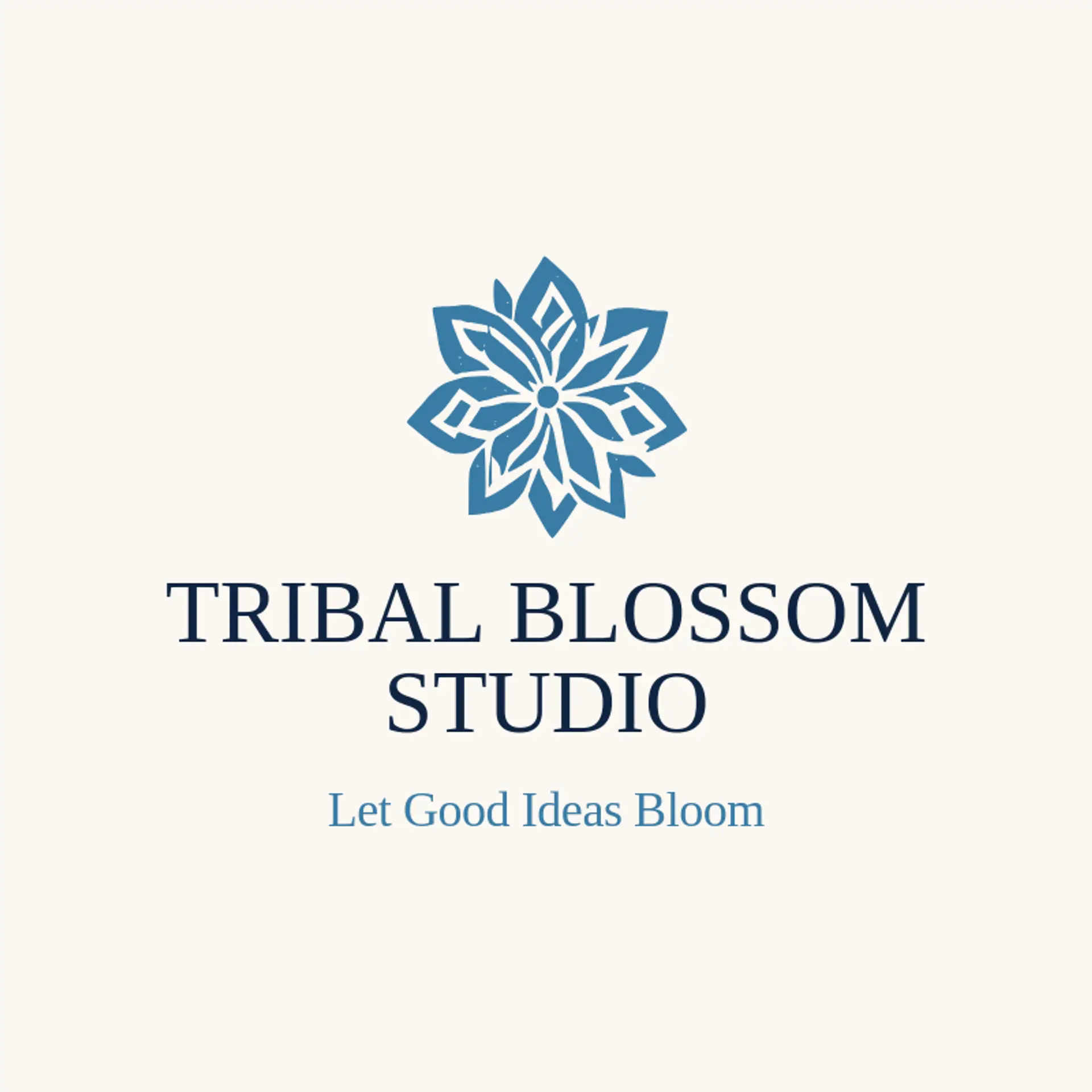 Tribal Blossom Studio logo for tribal