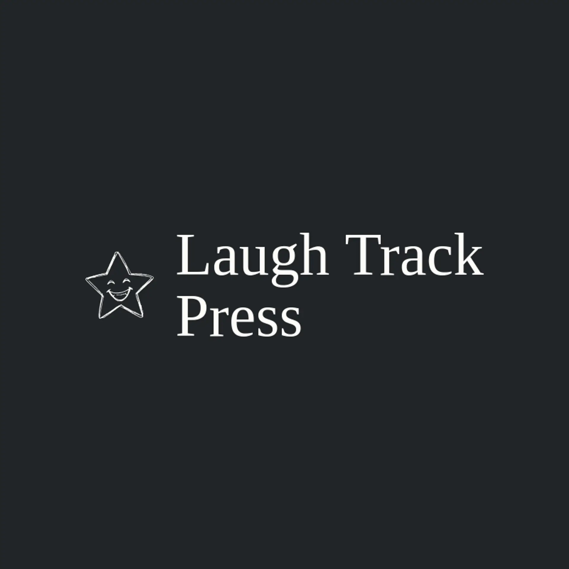 Laugh Track Press logo for comic