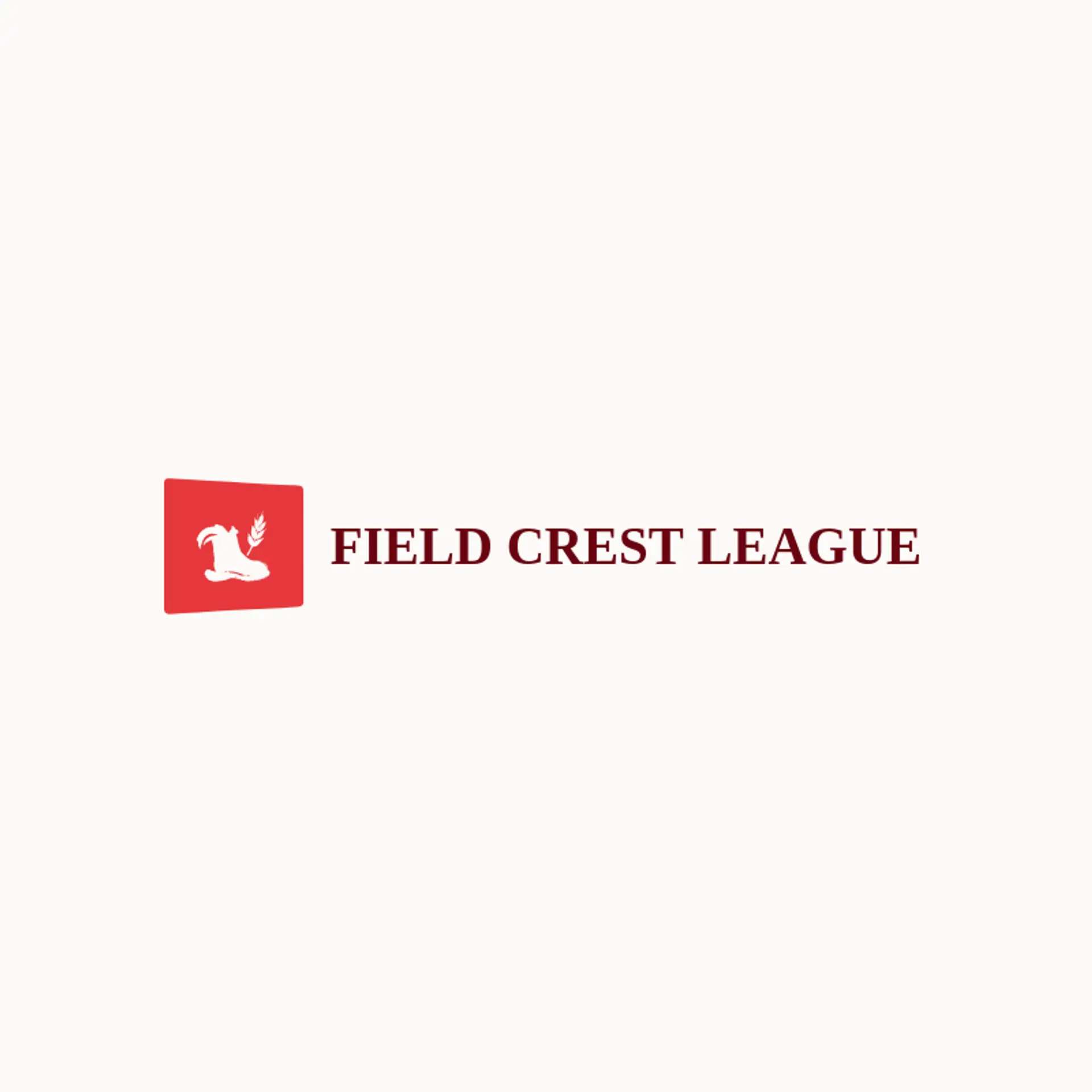 Field Crest League logo for rooster
