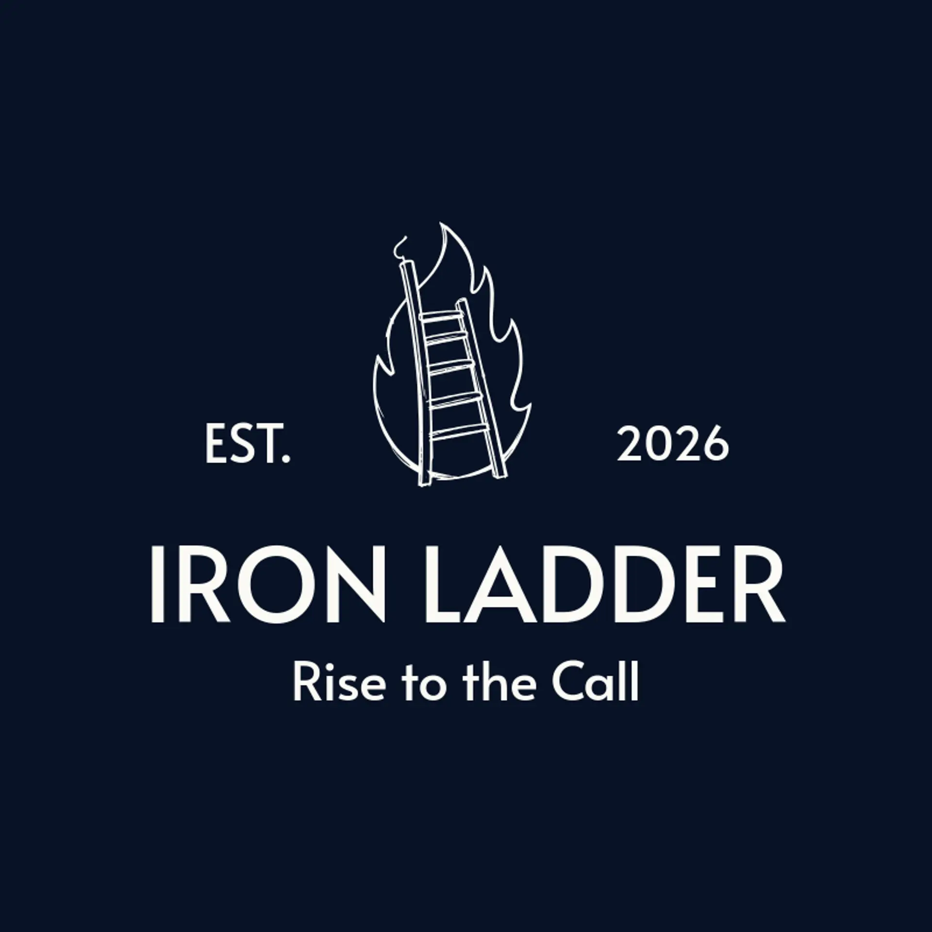 Iron Ladder logo for fire department