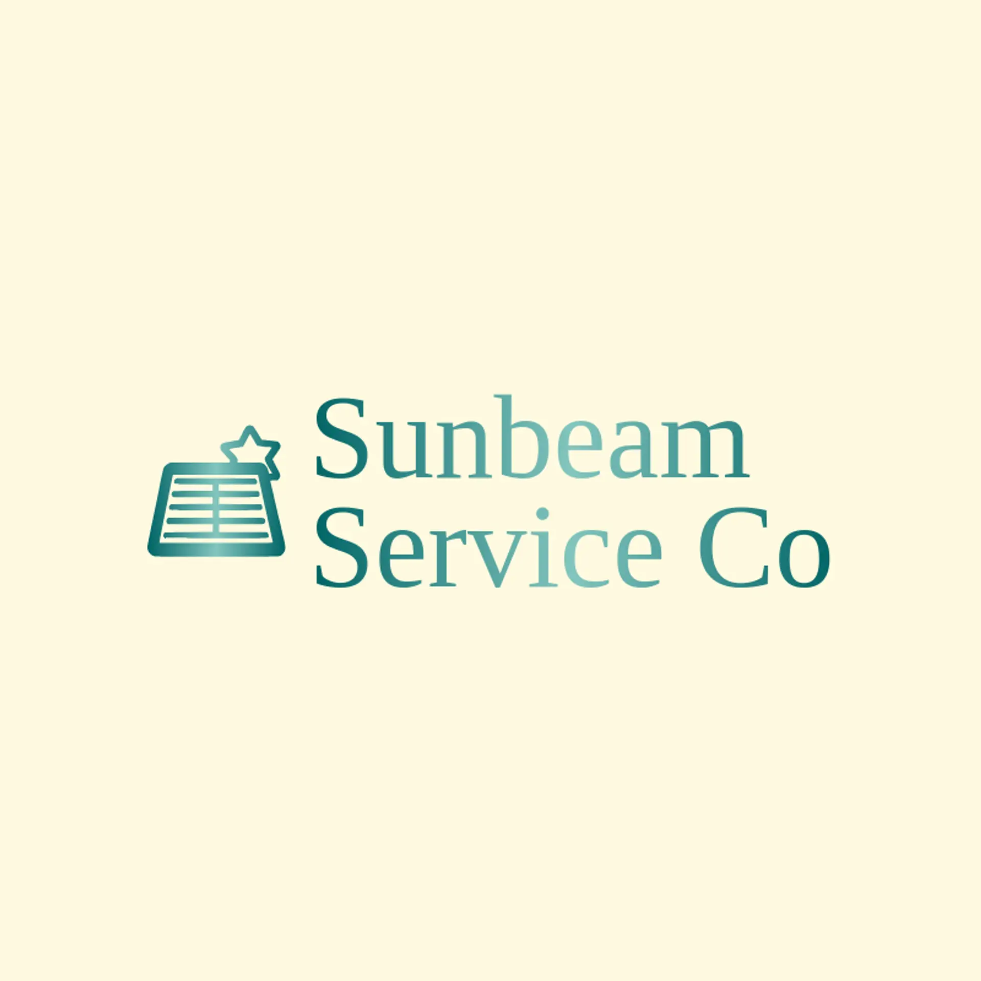 Sunbeam Service Co logo for solar panel