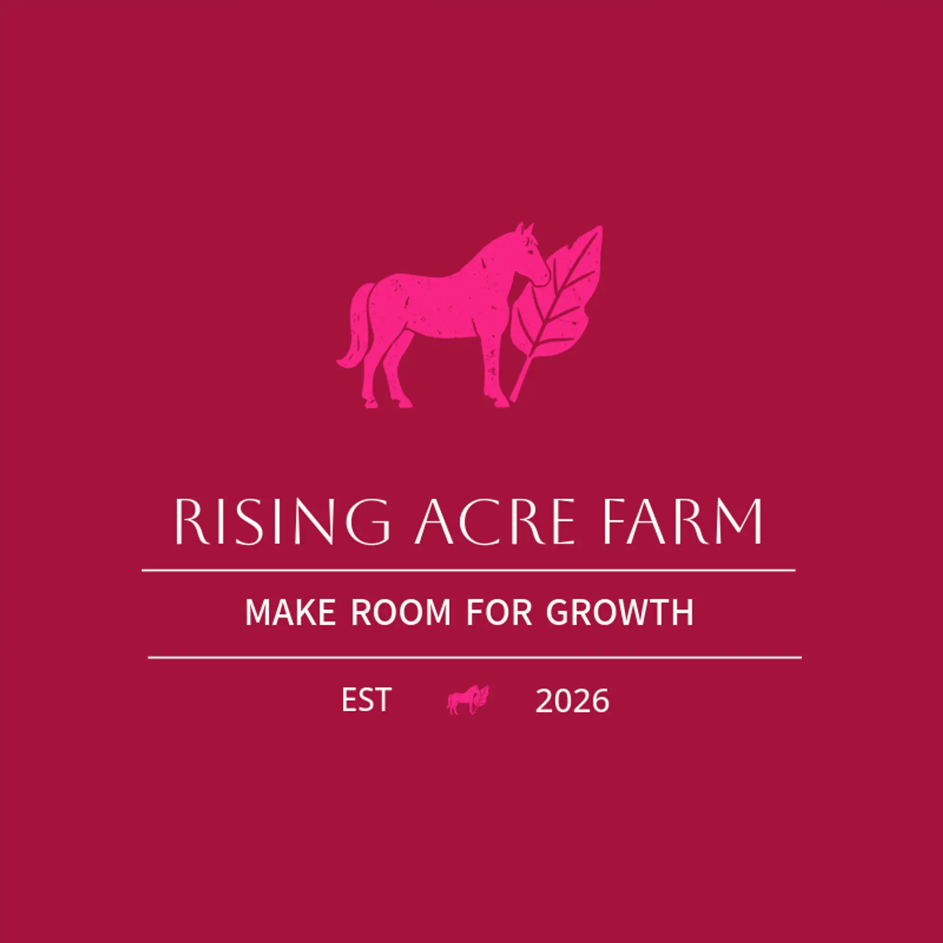 Rising Acre Farm logo for farm