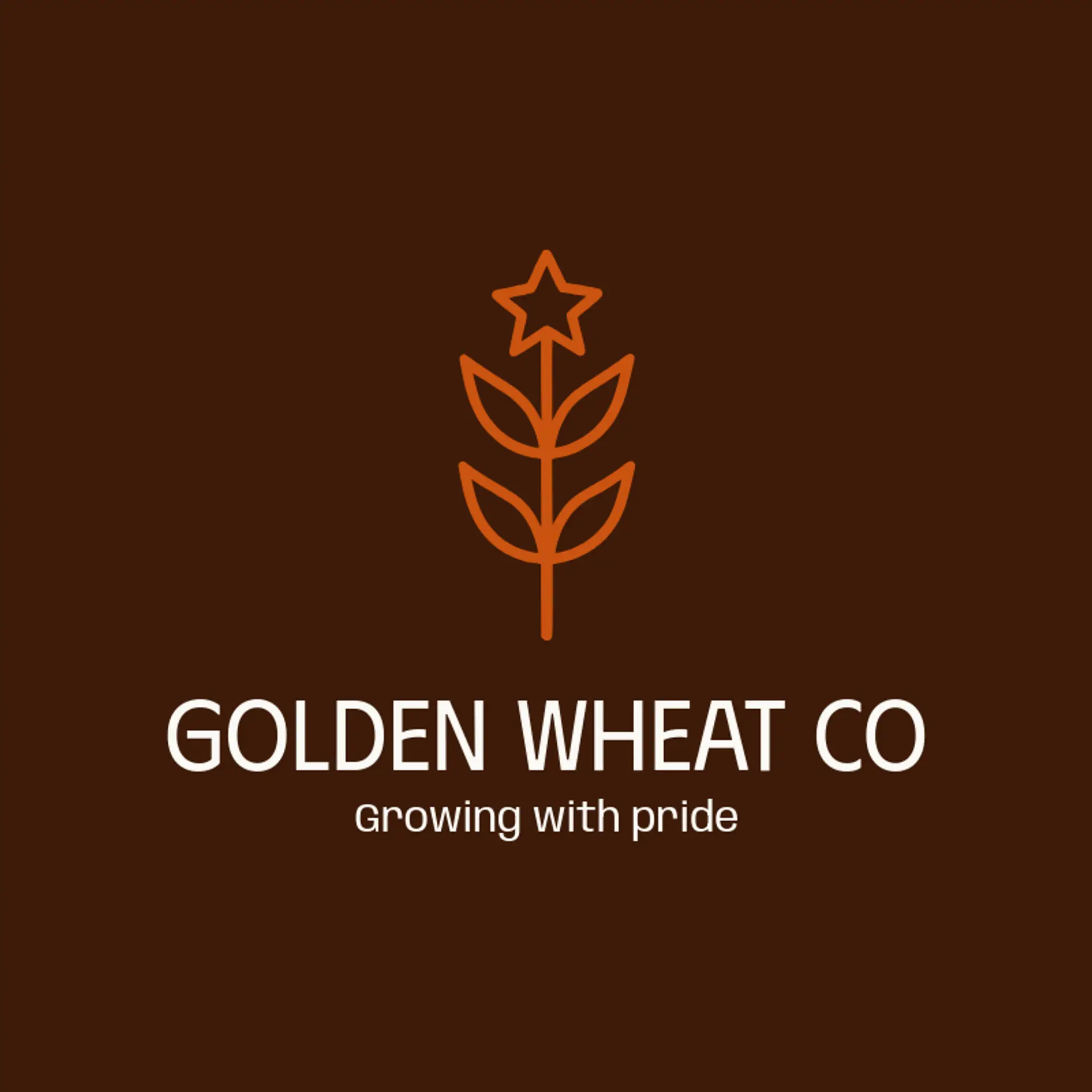 Golden Wheat Co logo for american
