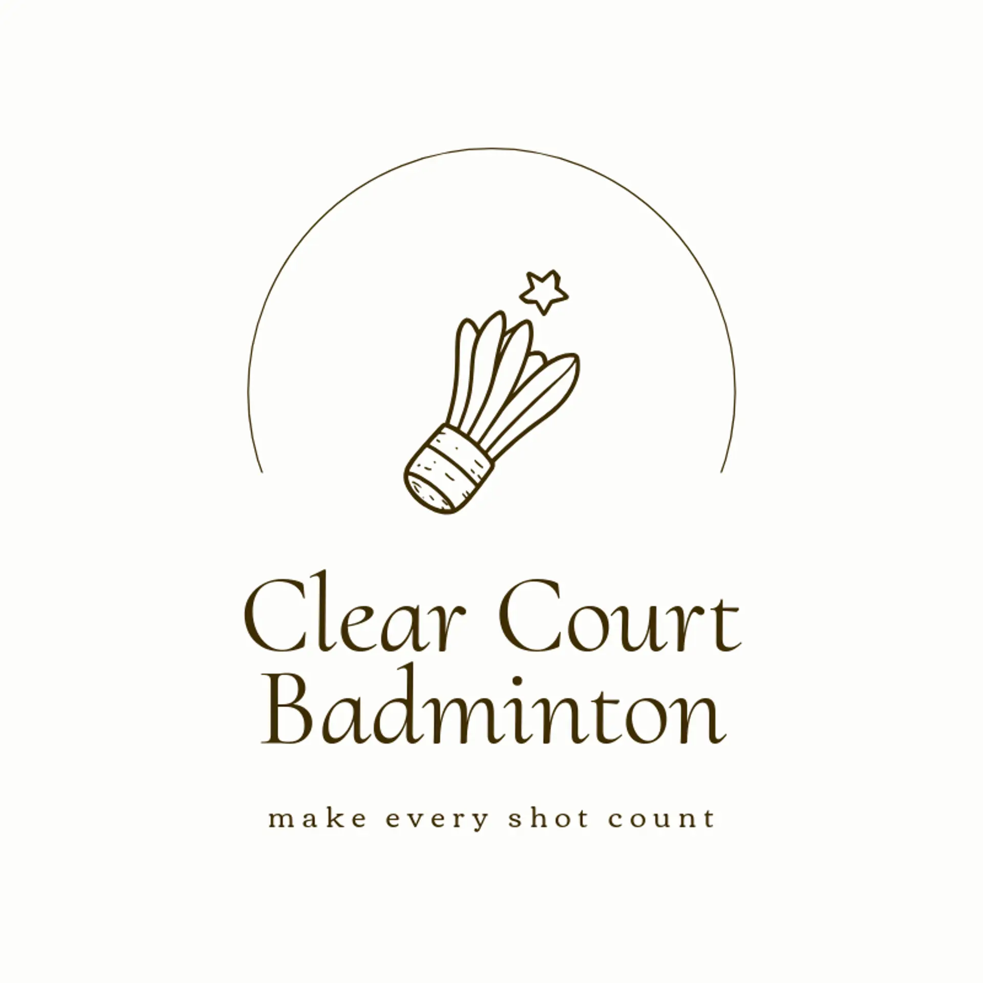 Clear Court Badminton logo for badminton