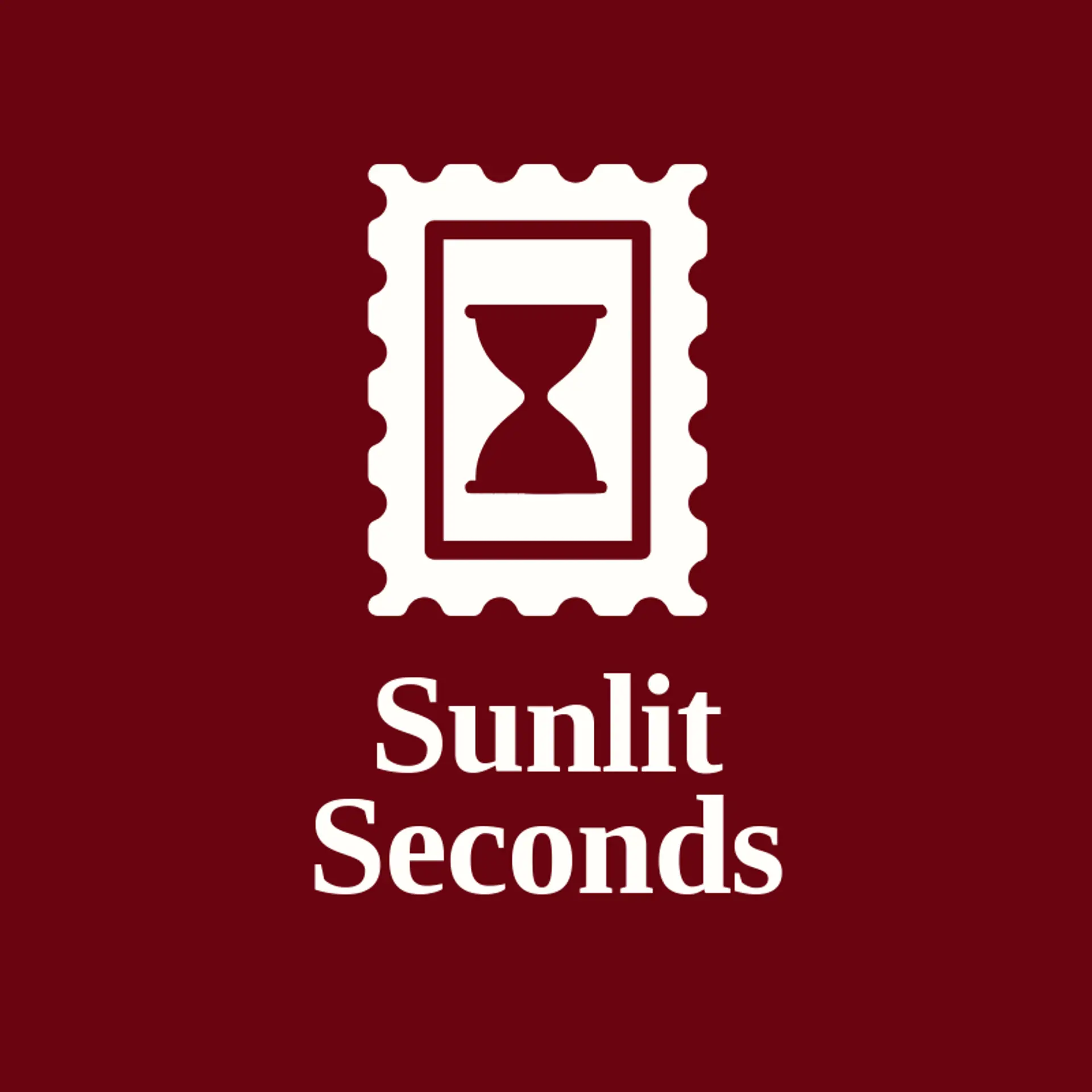 Sunlit Seconds logo for hourglass