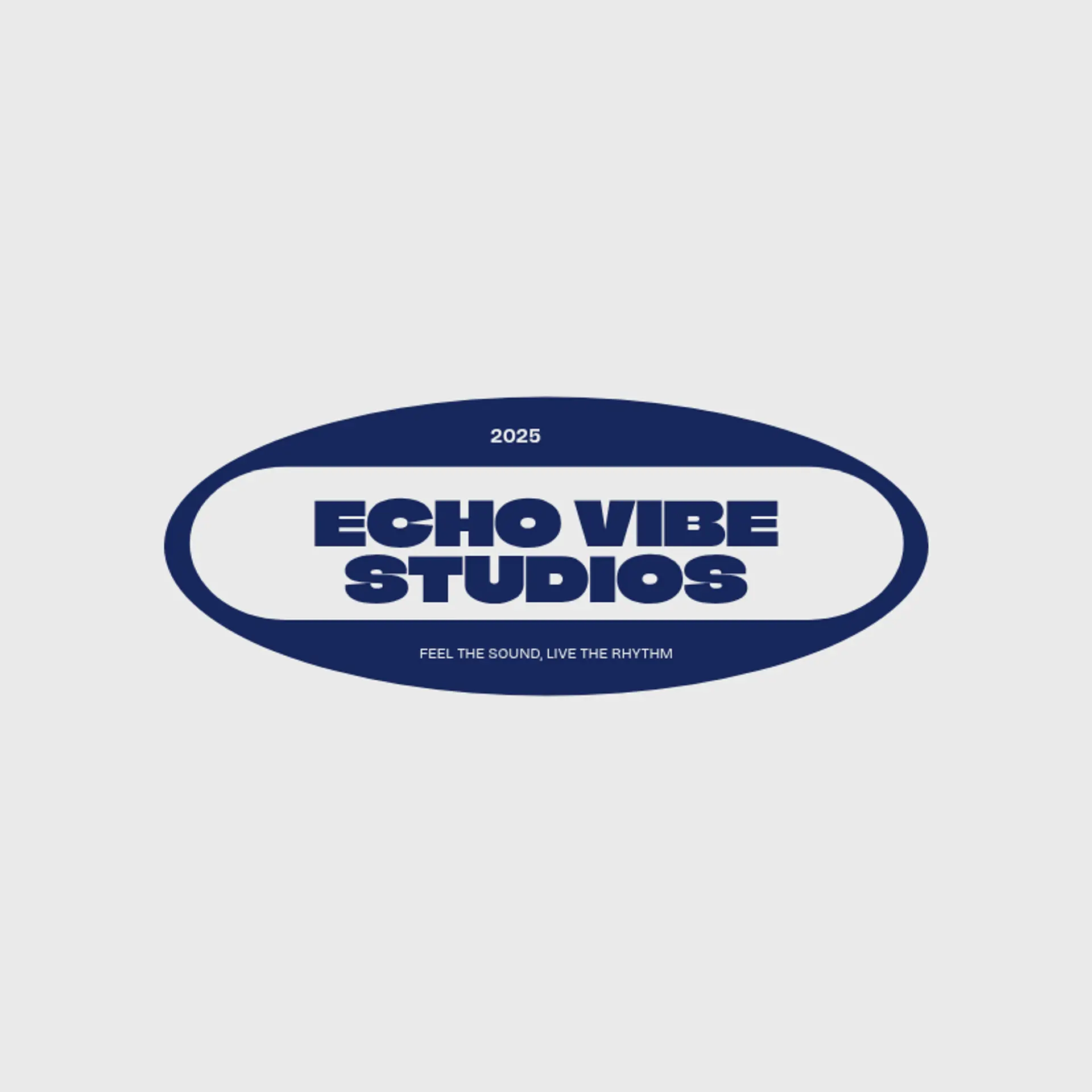 Echo Vibe Studios logo for music