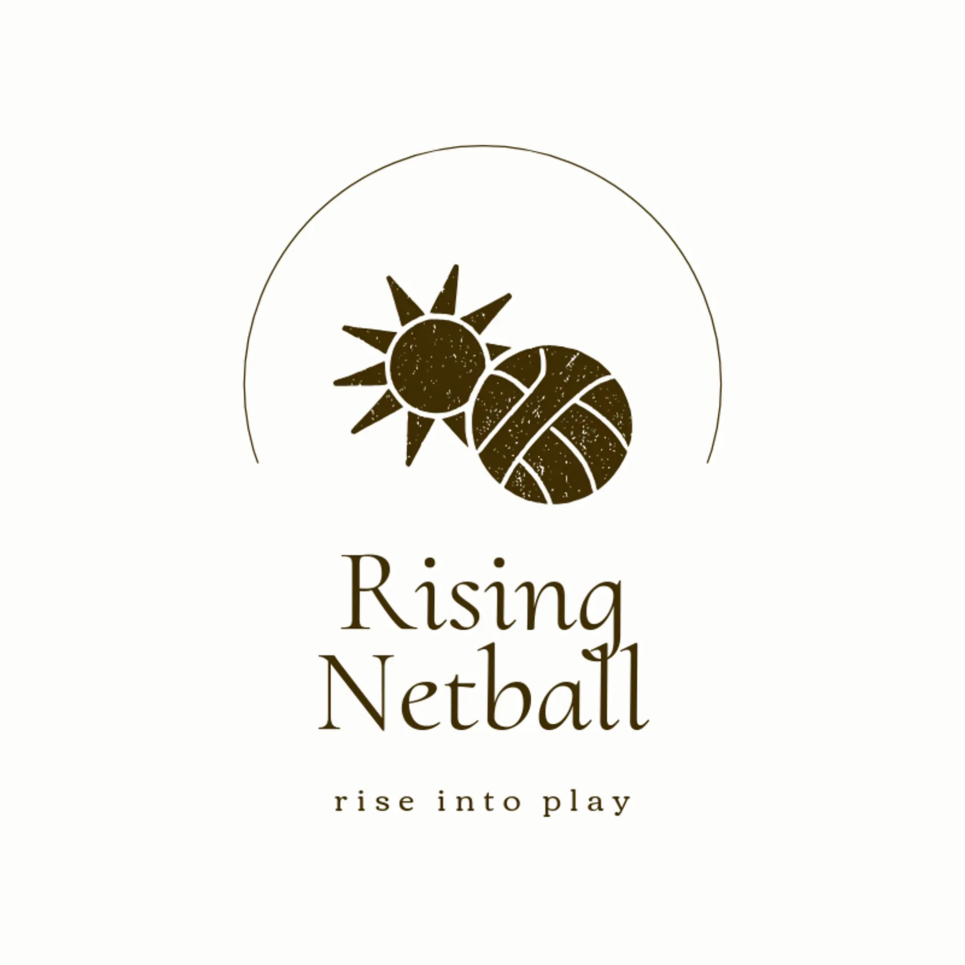 Rising Netball logo for netball
