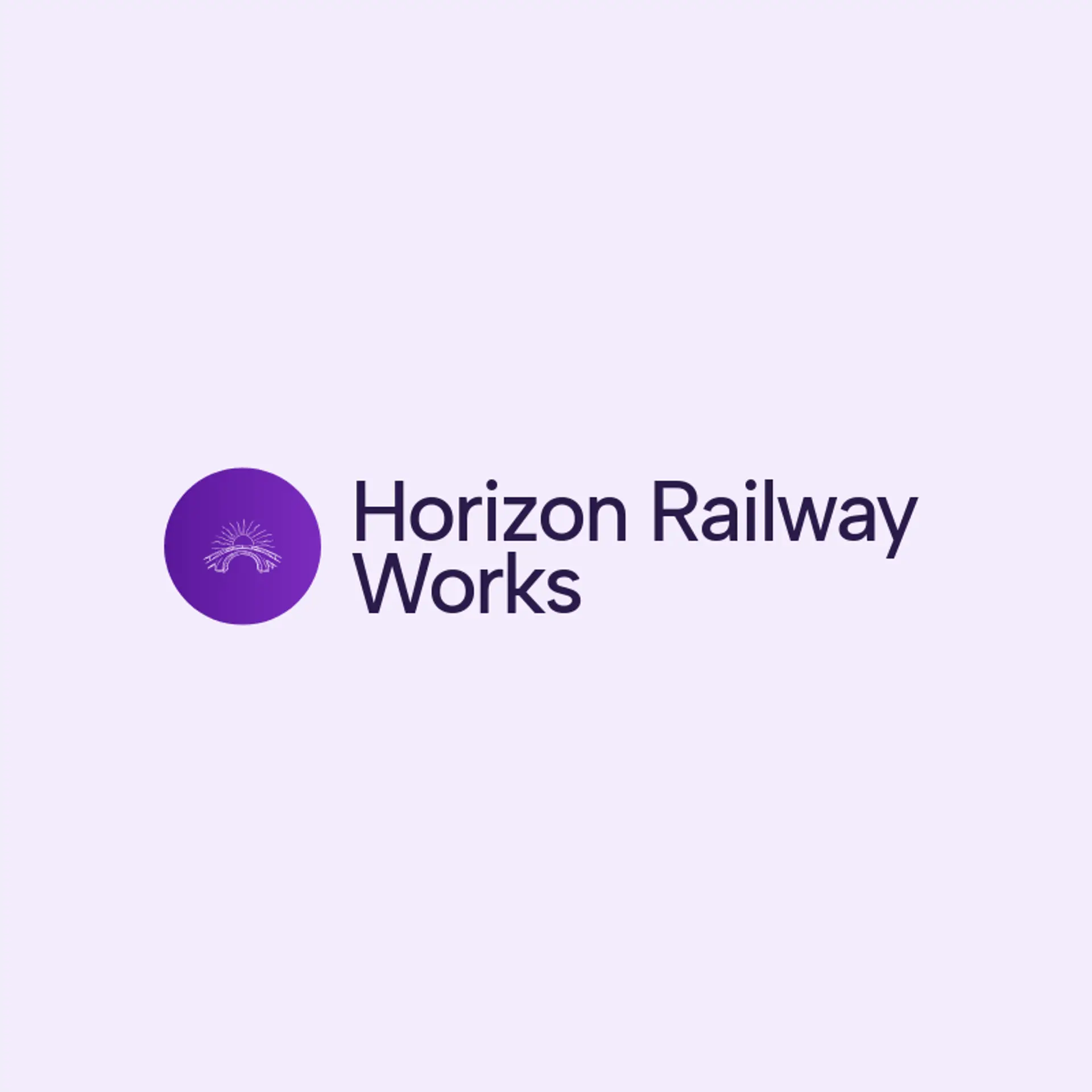 Horizon Railway Works logo for railway