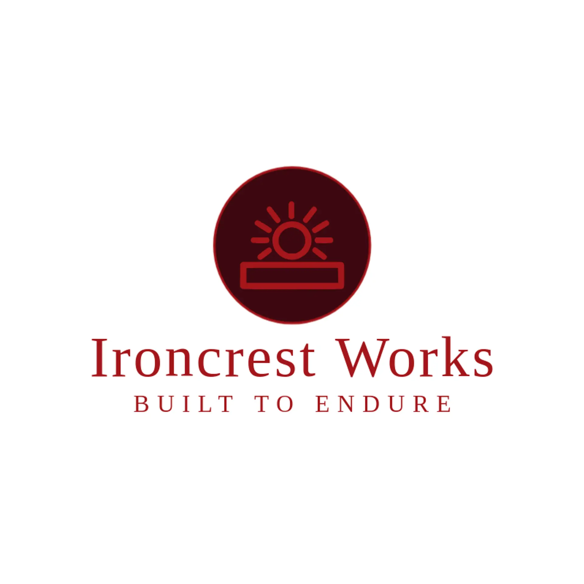 Ironcrest Works logo for iron