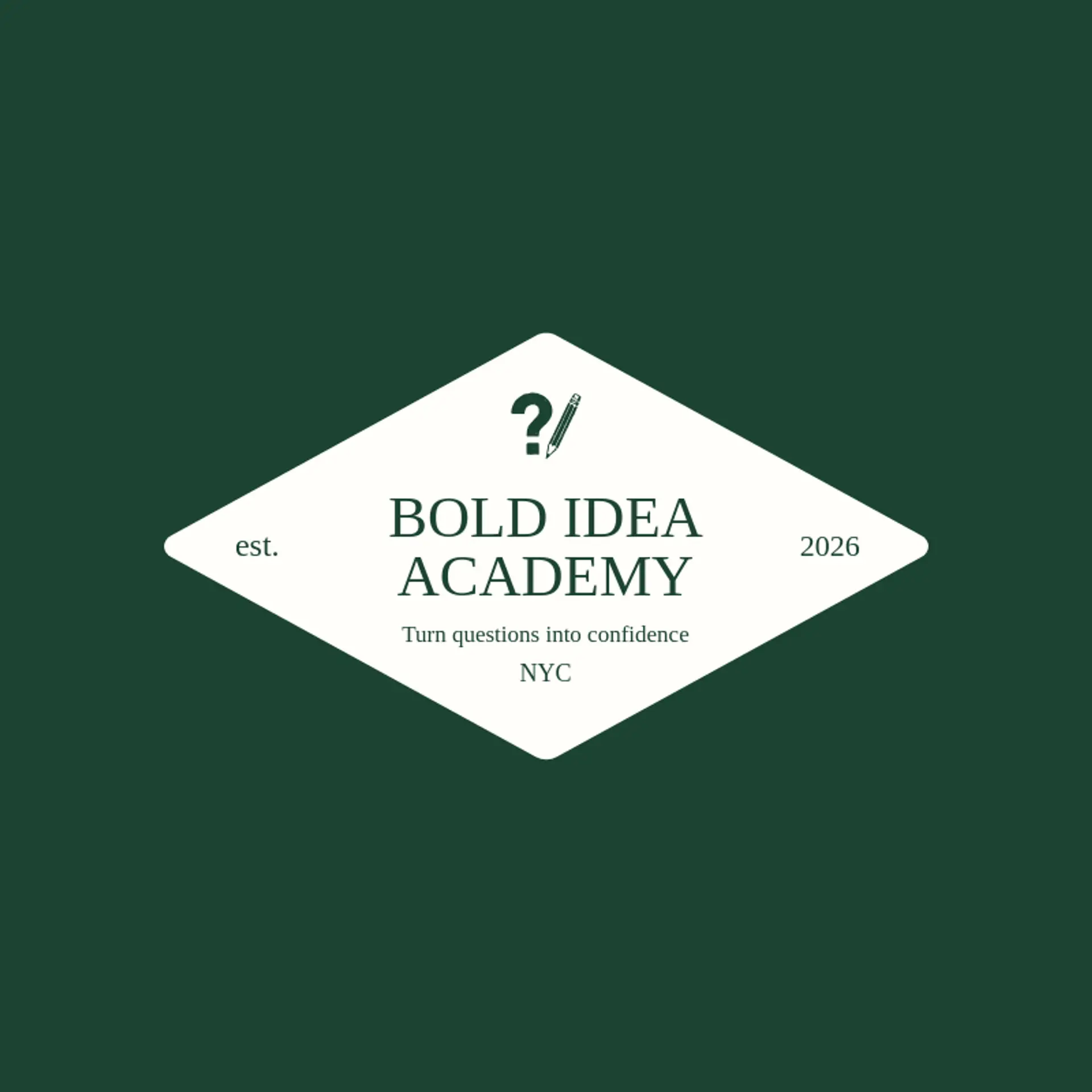 Bold Idea Academy logo for tutoring