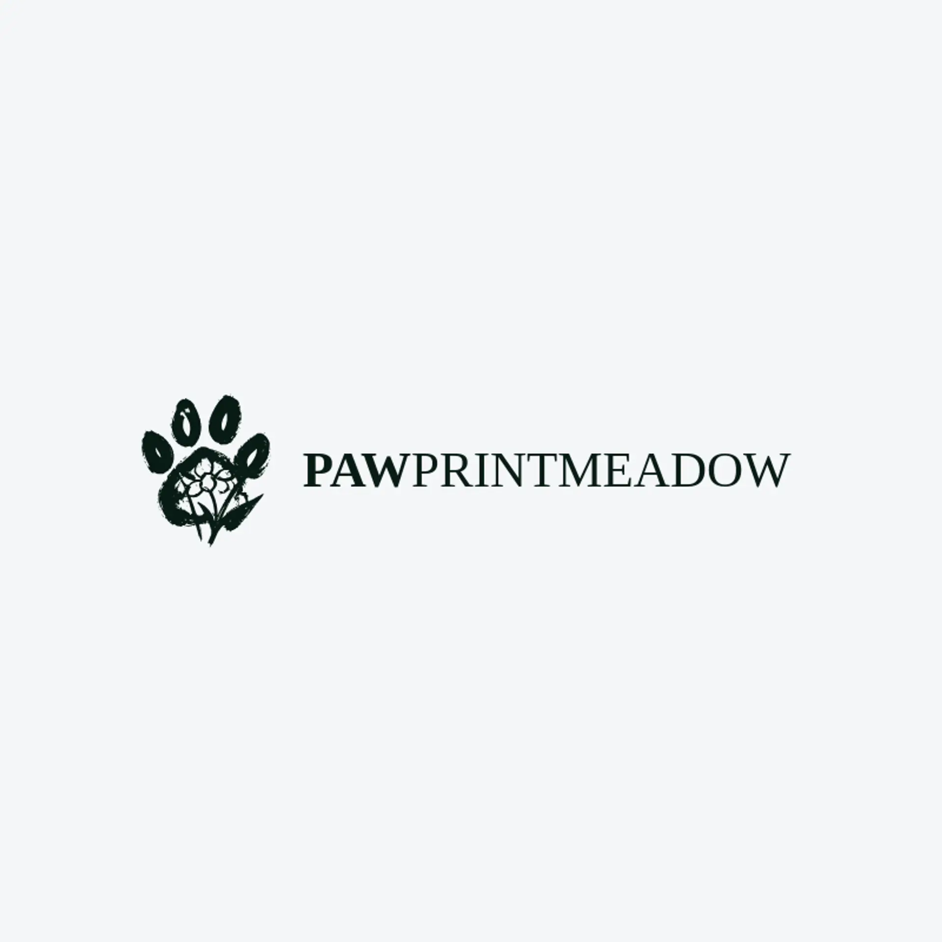 Paw Print Meadow logo for paw print