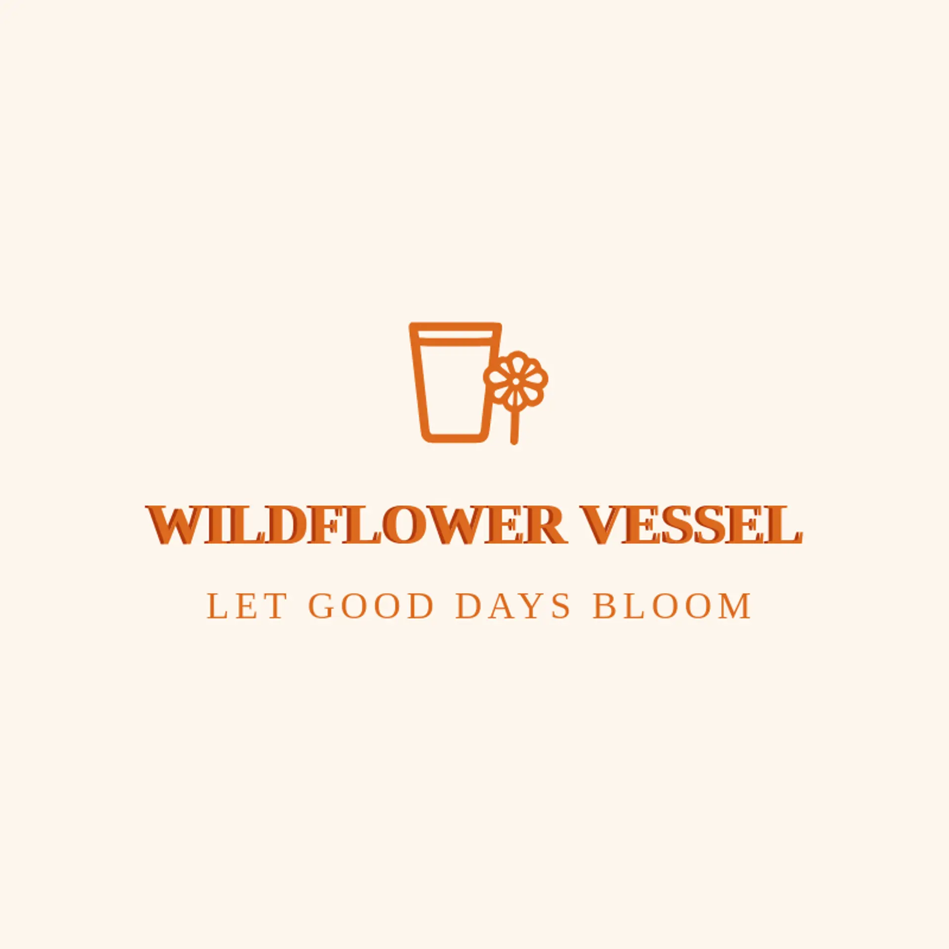 Wildflower Vessel logo for tumbler