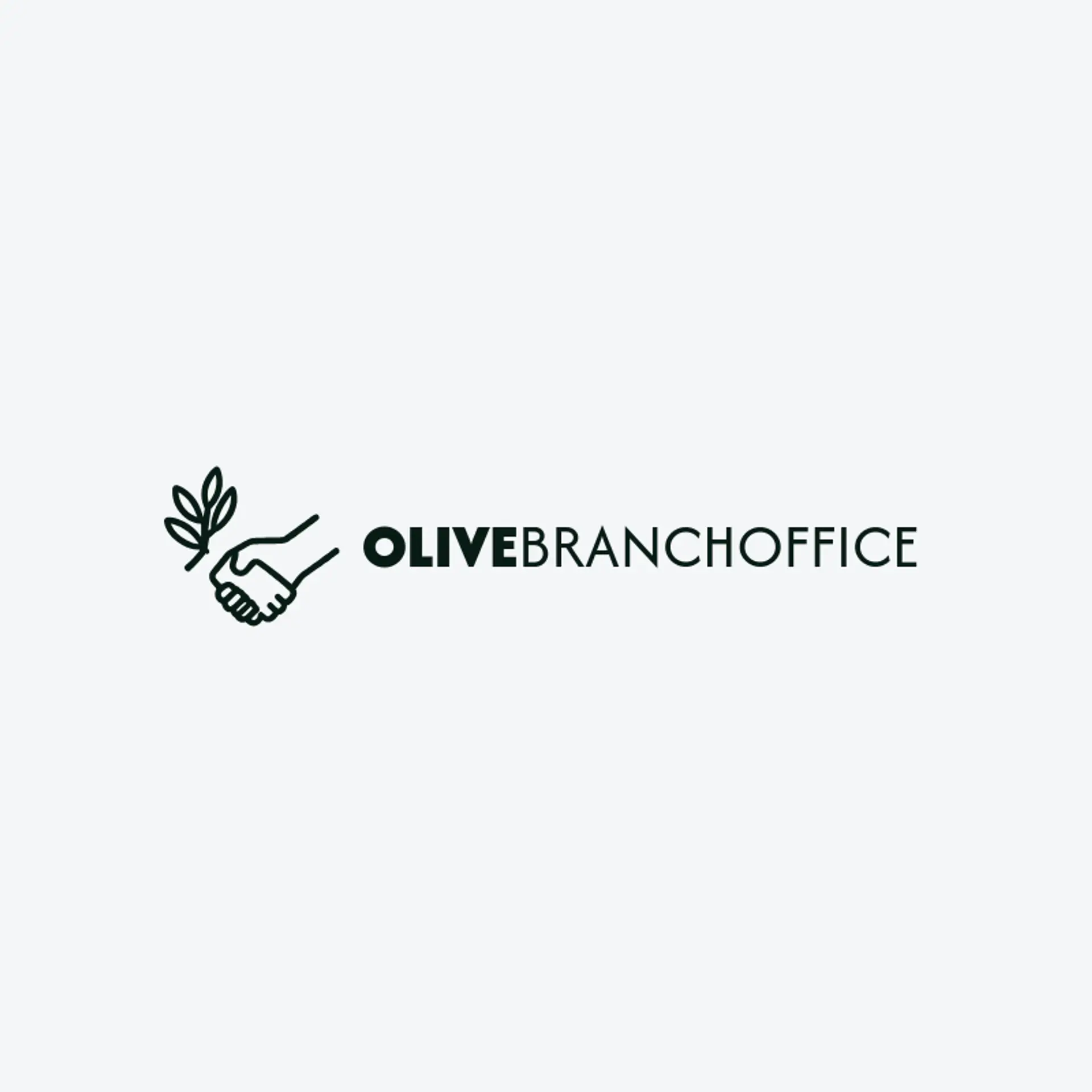 Olive Branch Office logo for handshake