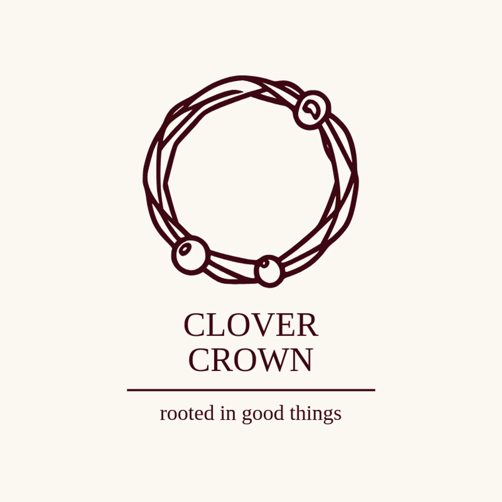 Clover Crown logo for wreath