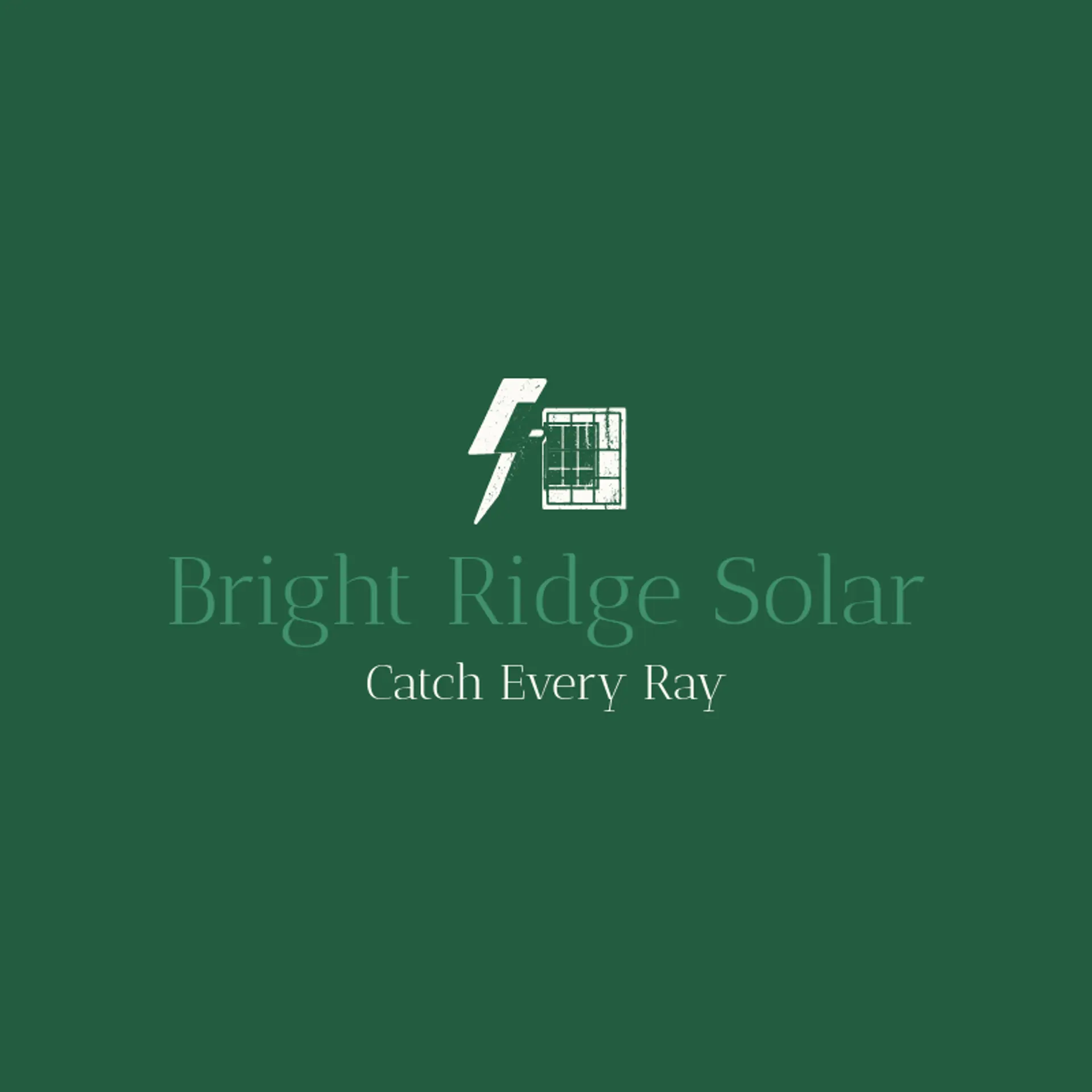 Bright Ridge Solar logo for lightning