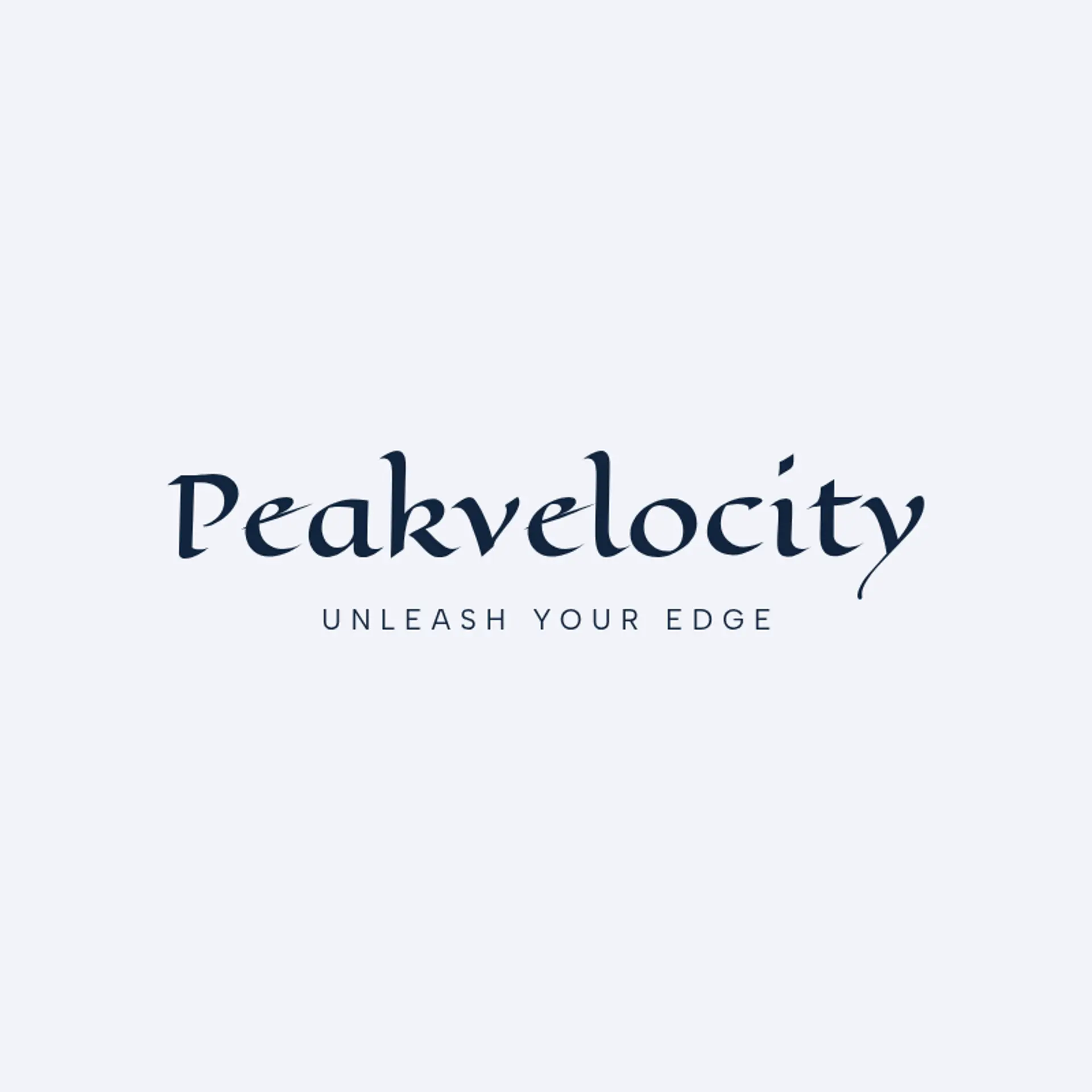 PeakVelocity logo for sports brand