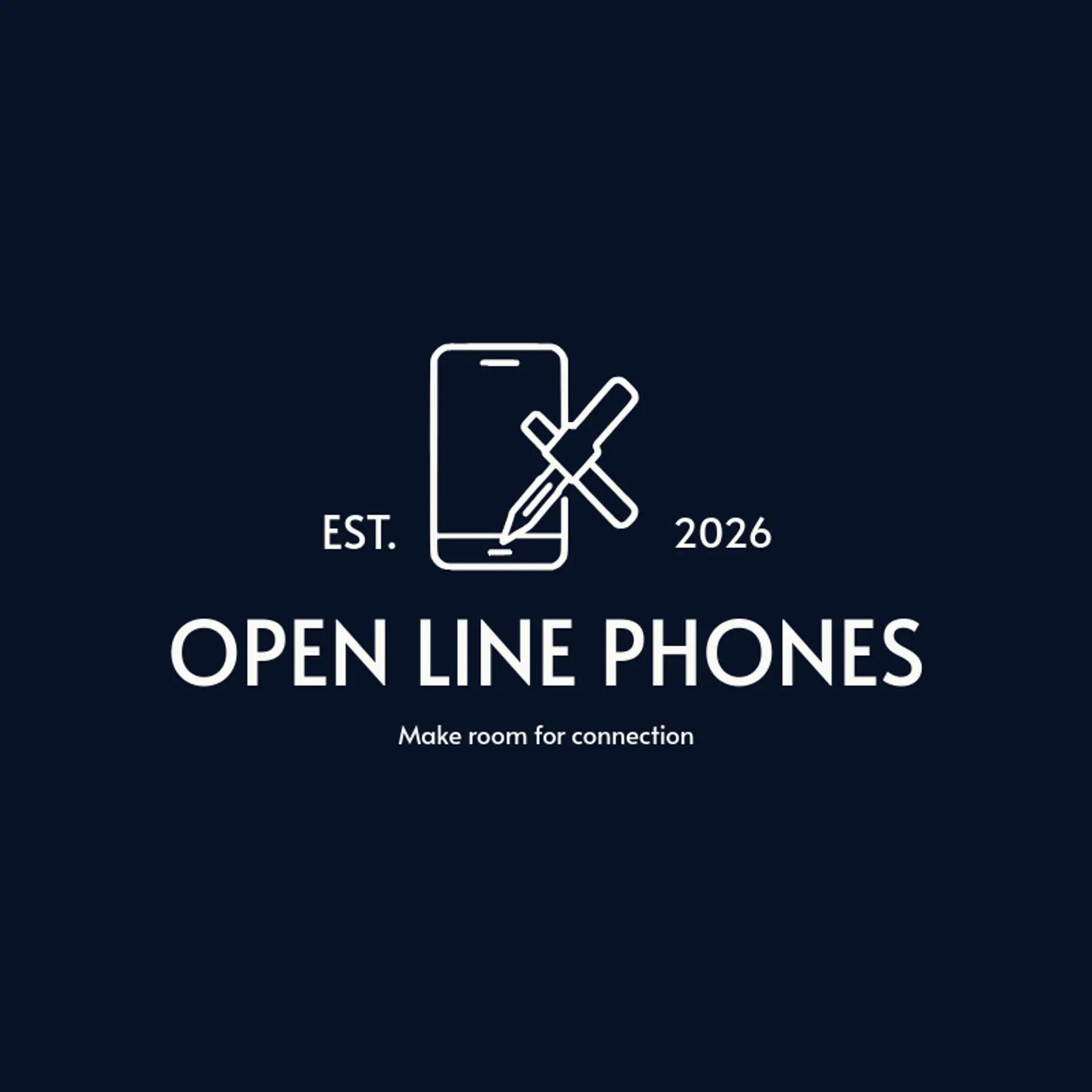 Open Line Phones logo for mobile shop