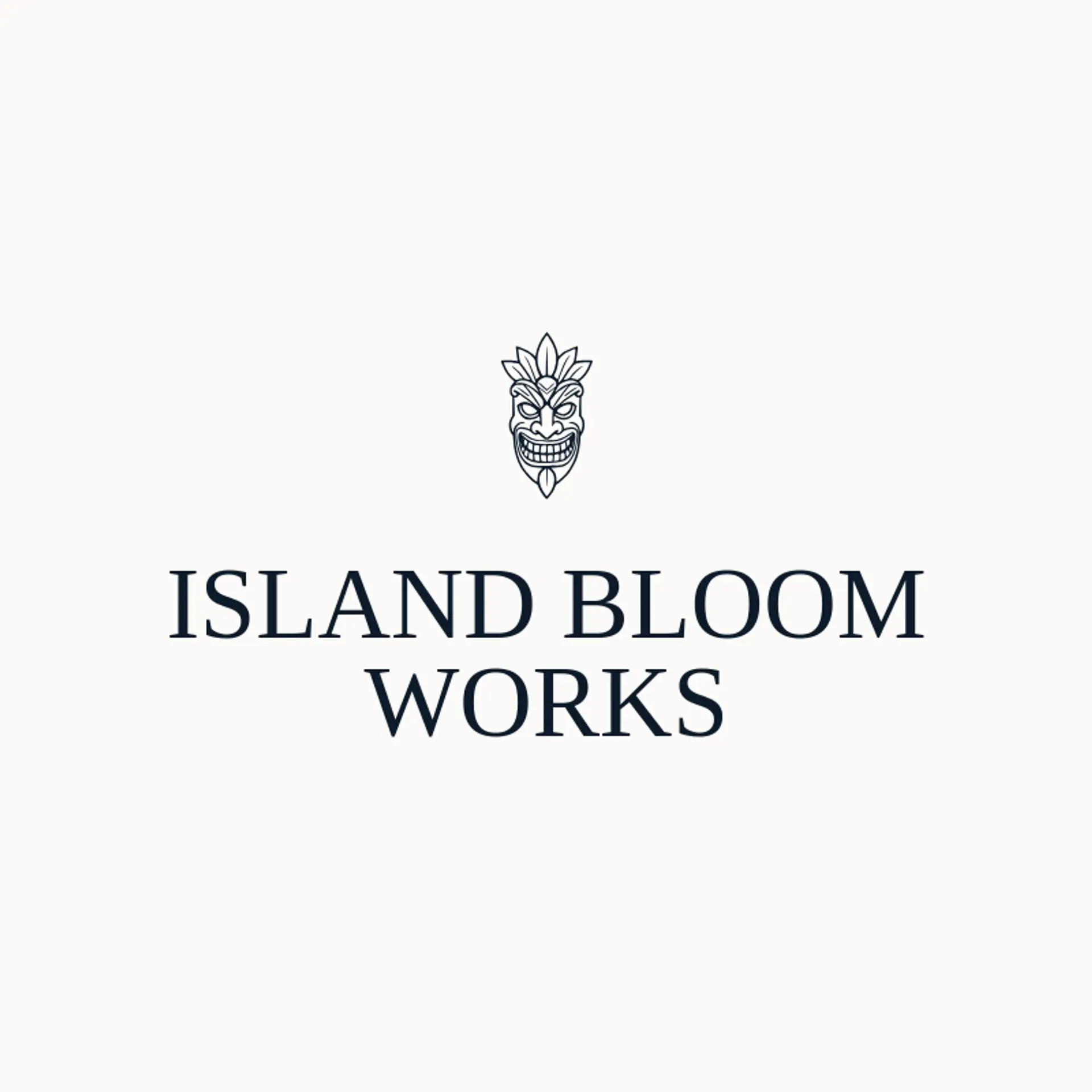 Island Bloom Works logo for hawaiian
