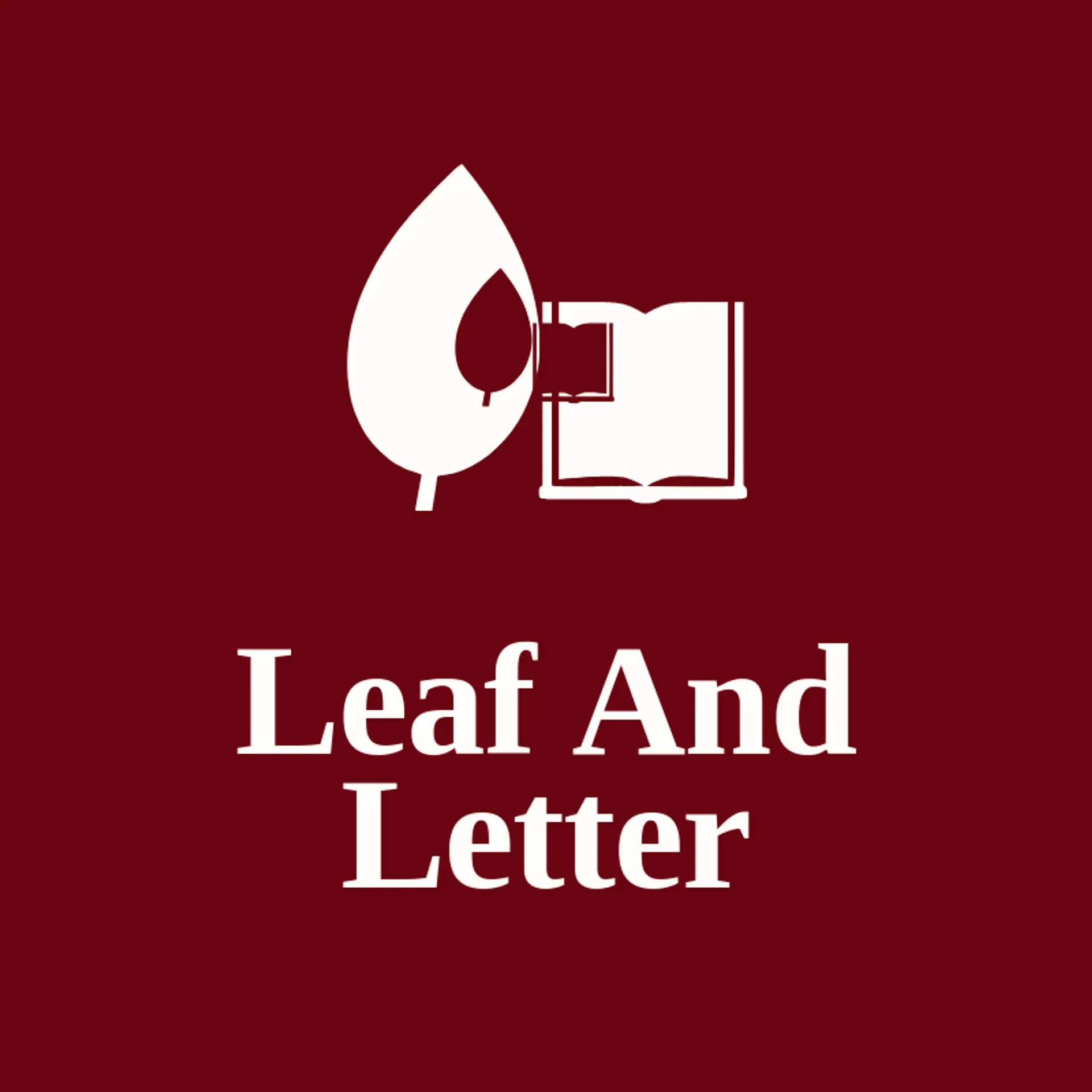 Leaf And Letter logo for book club