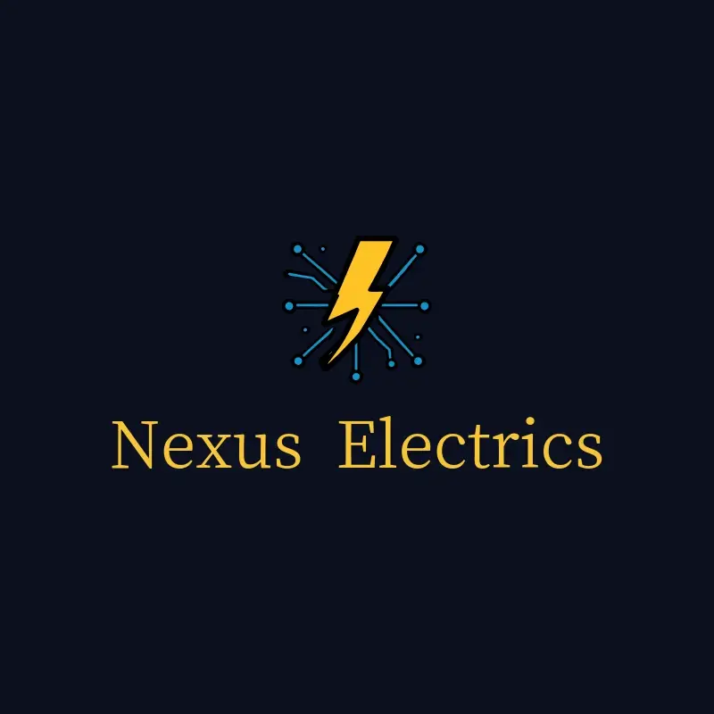 The electrical name Nexus Electrics as a branded logo with a color icon