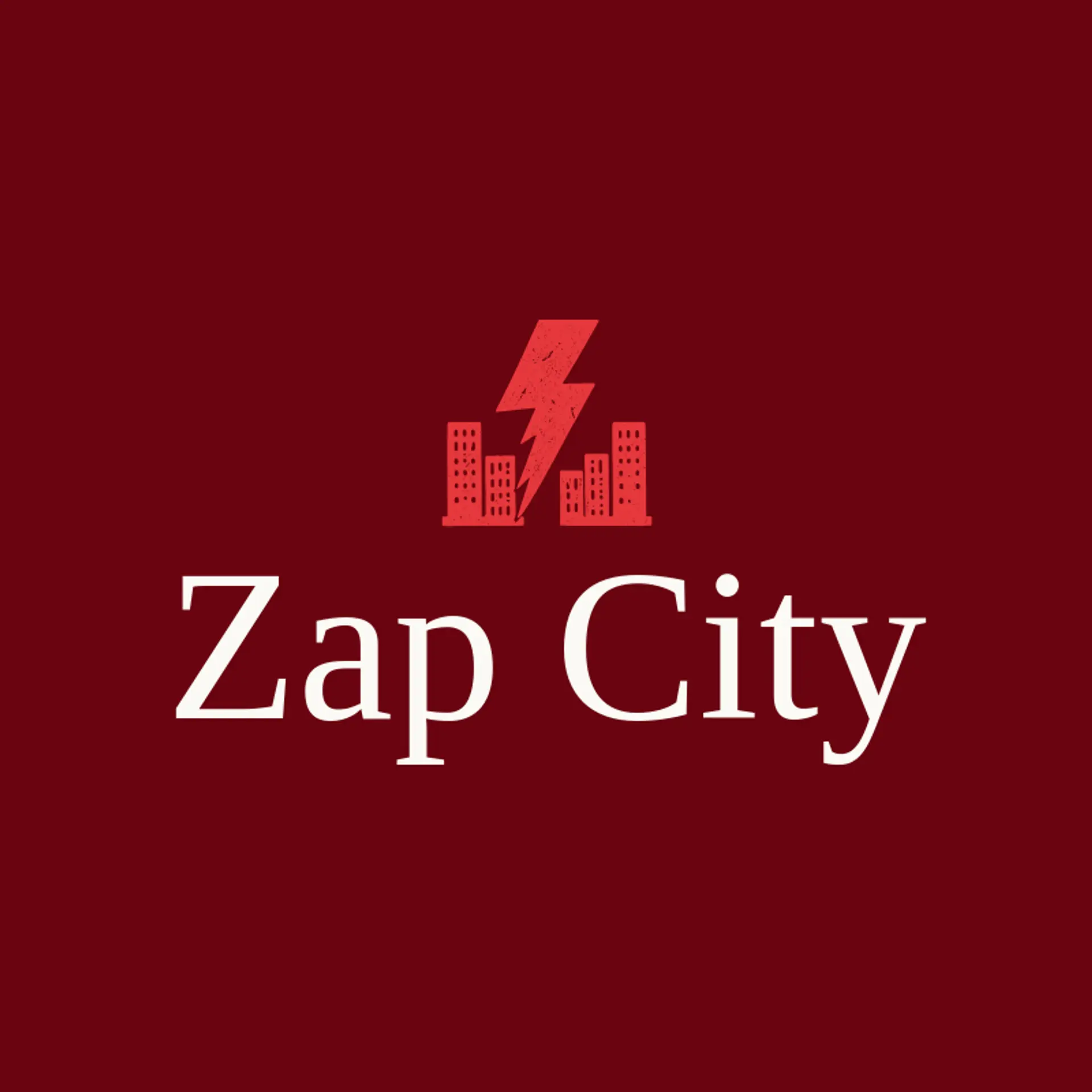 Zap City logo for lightning bolt