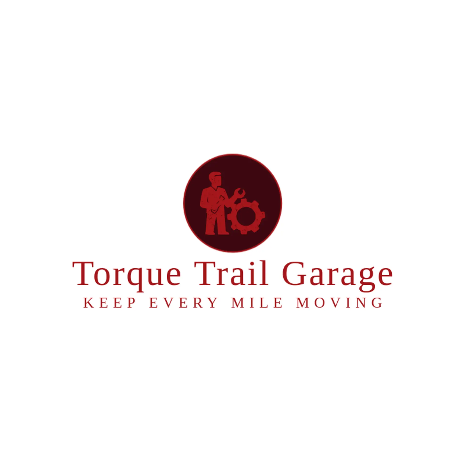 Torque Trail Garage logo for car mechanic