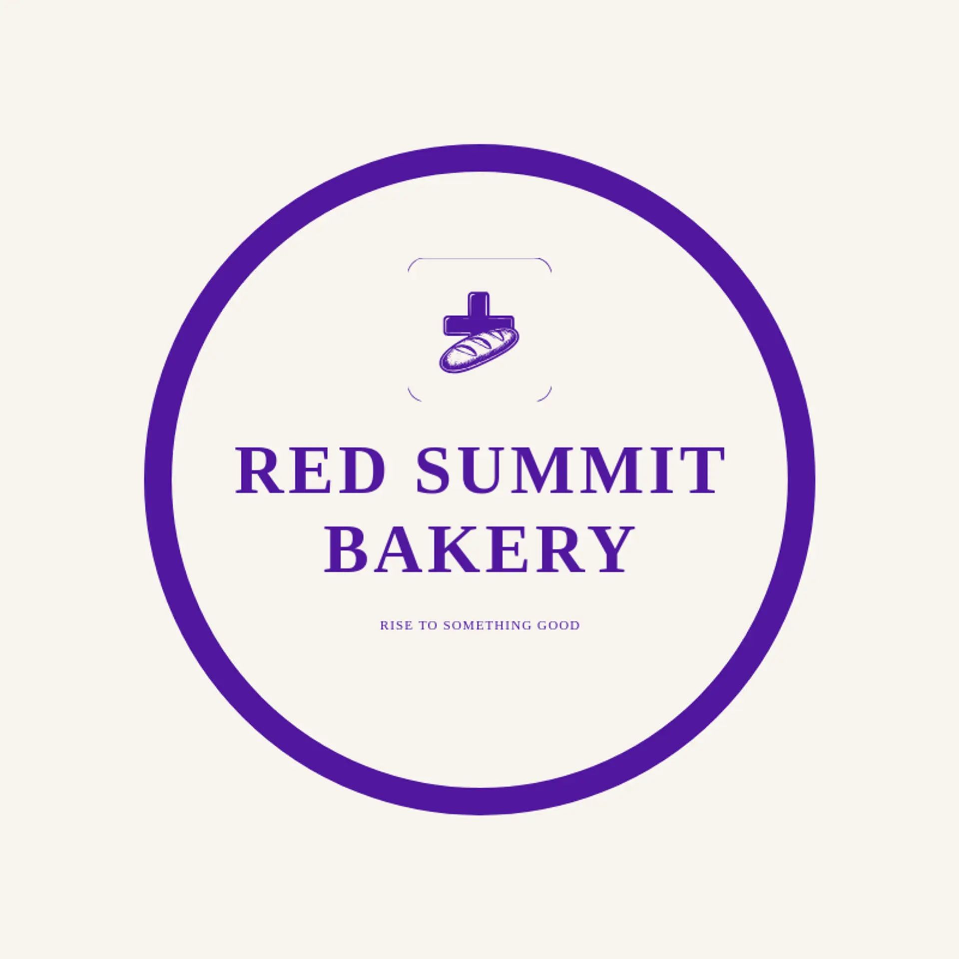 Red Summit Bakery logo for swiss