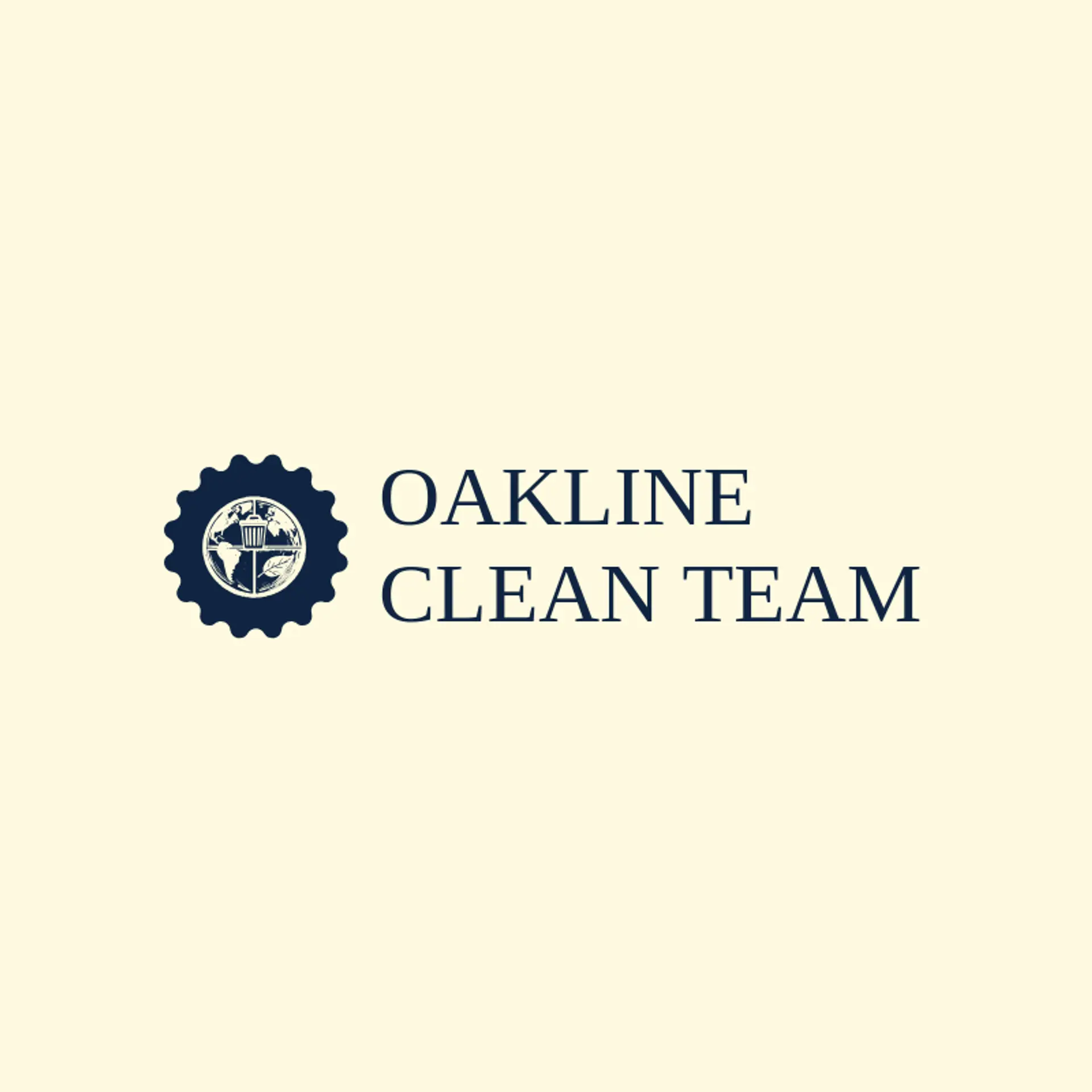 Oakline Clean Team logo for trash