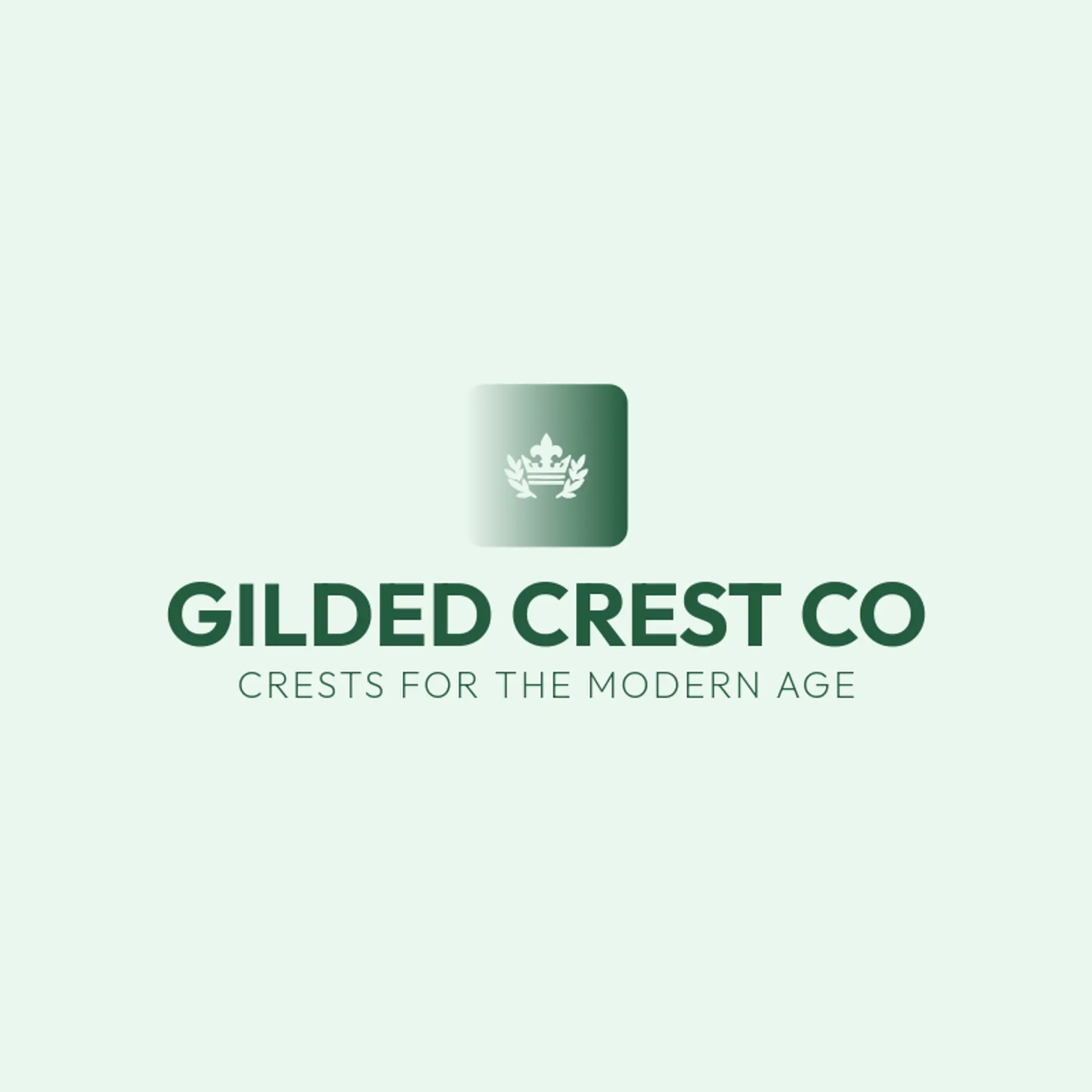 Gilded Crest Co logo for fleur de lis