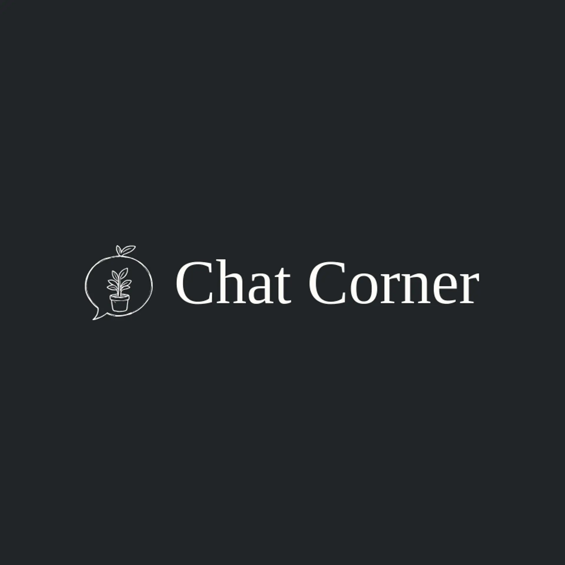 Chat Corner logo for message