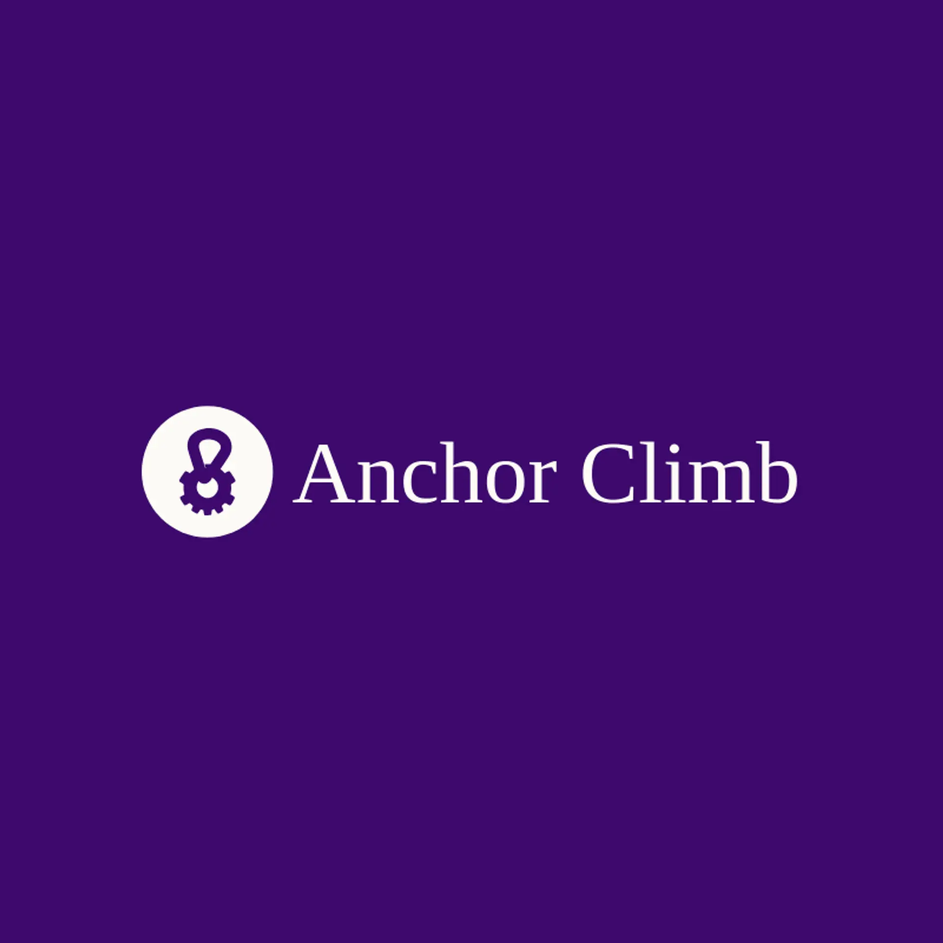 Anchor Climb logo for gear
