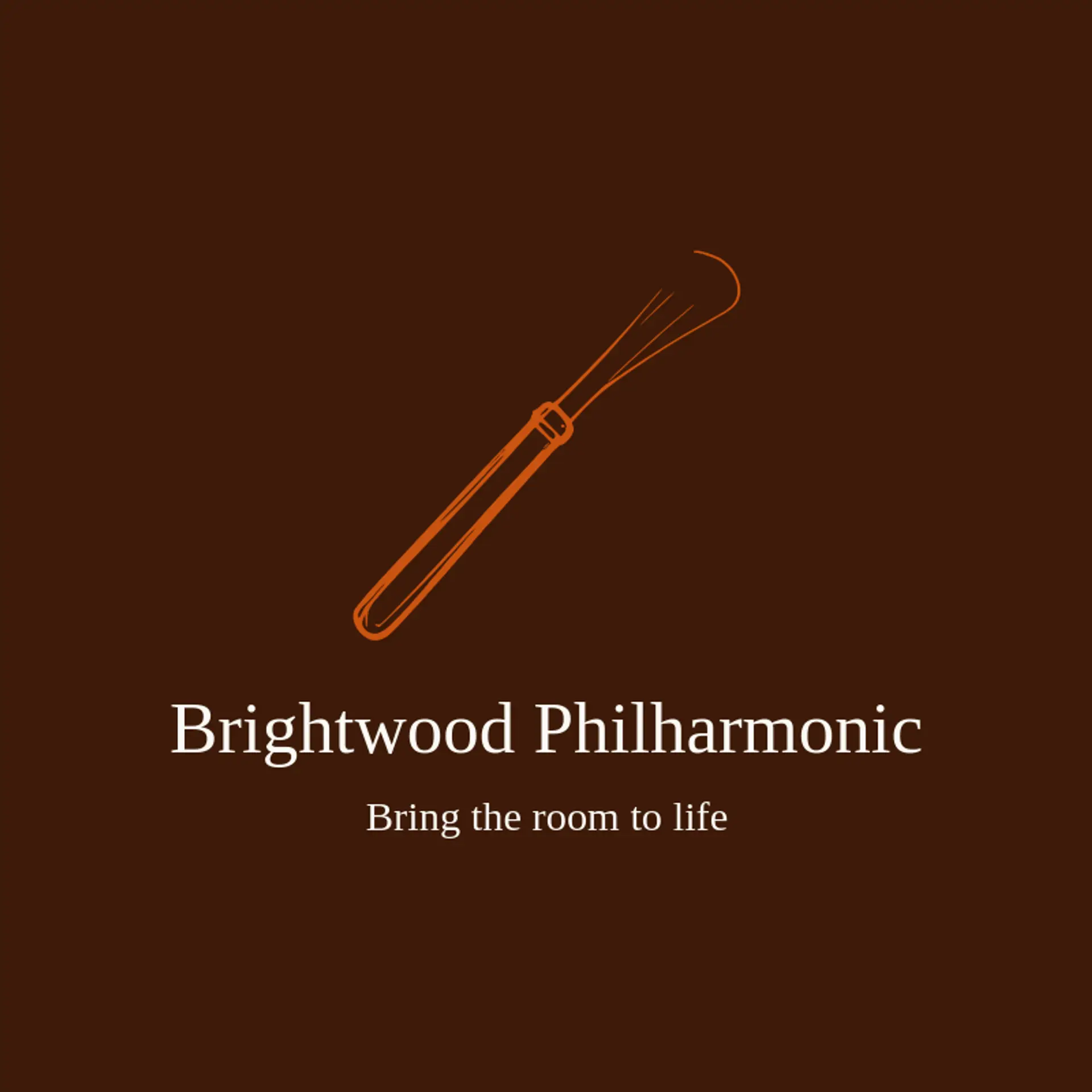 Brightwood Philharmonic logo for symphony