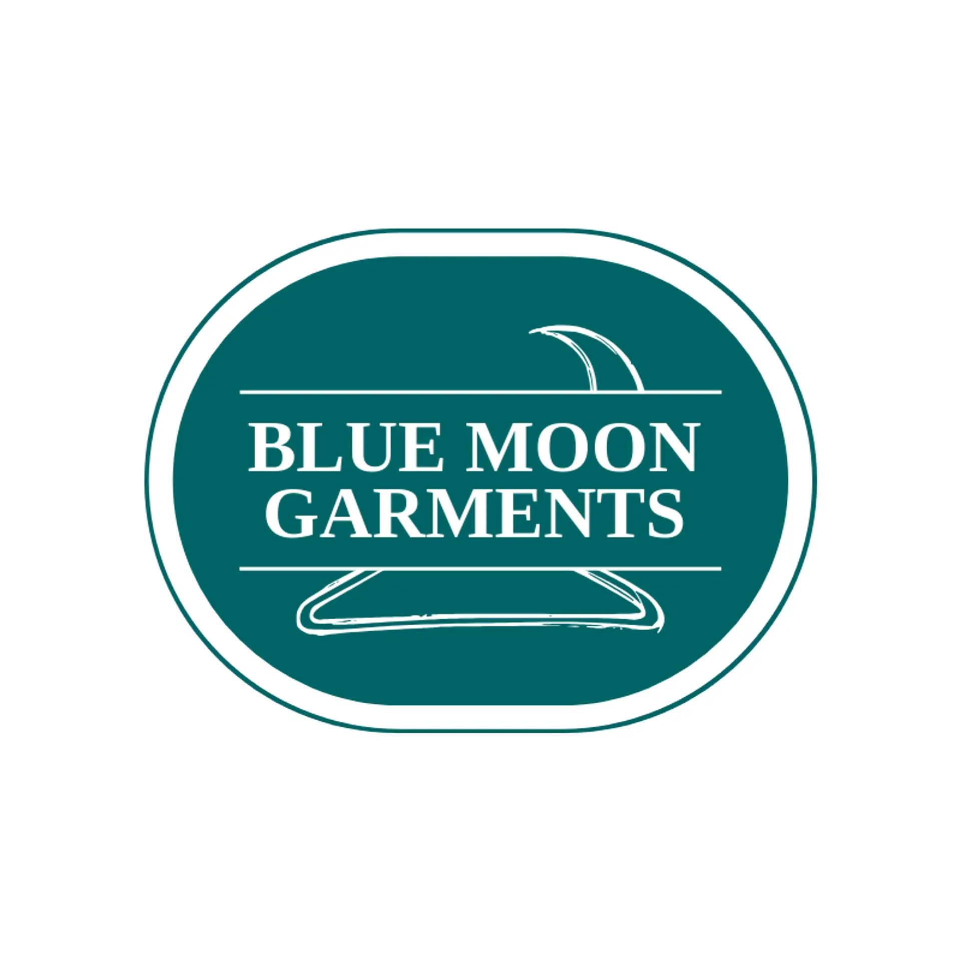 Blue Moon Garments logo for hanger