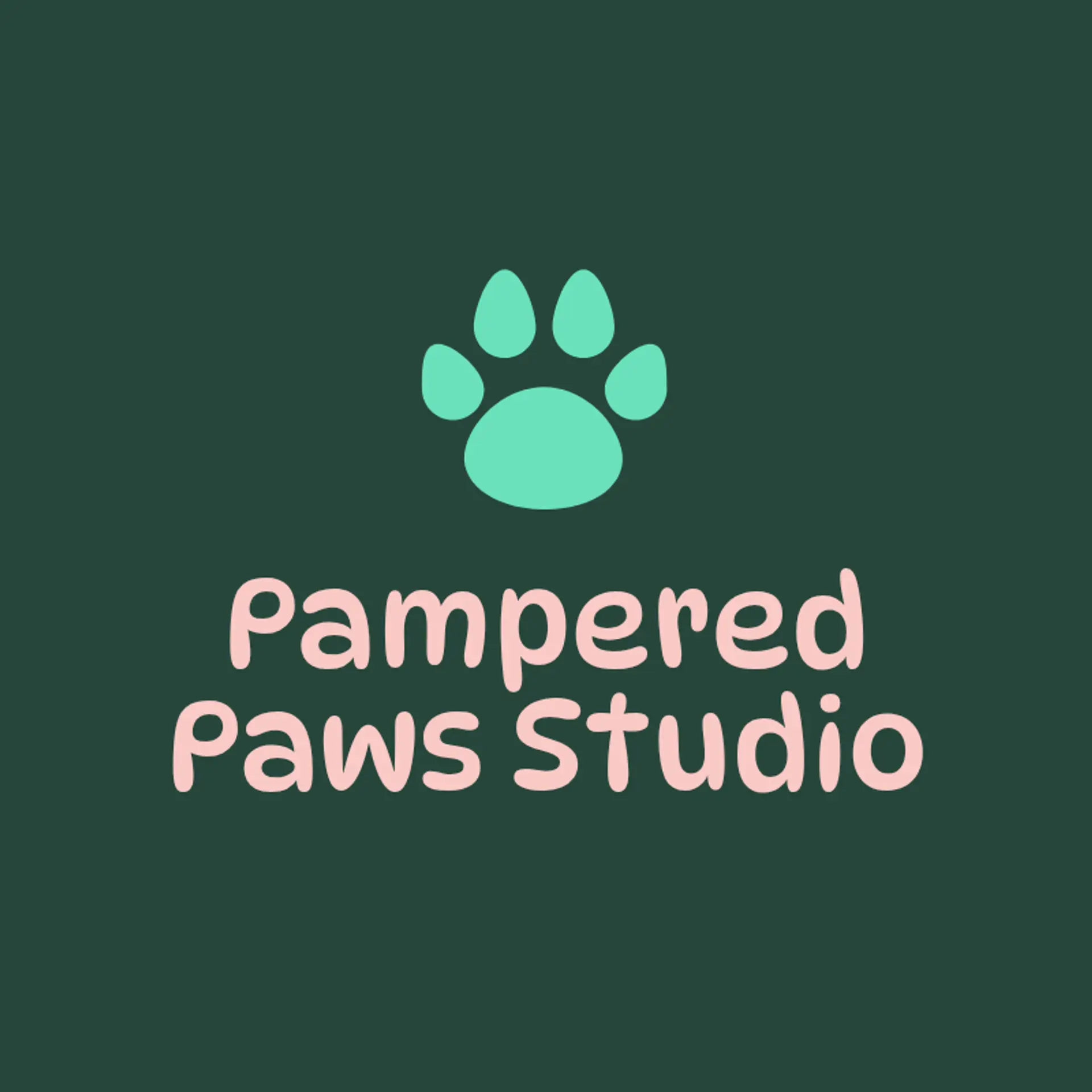 FurryGlow Groomers logo for pet grooming