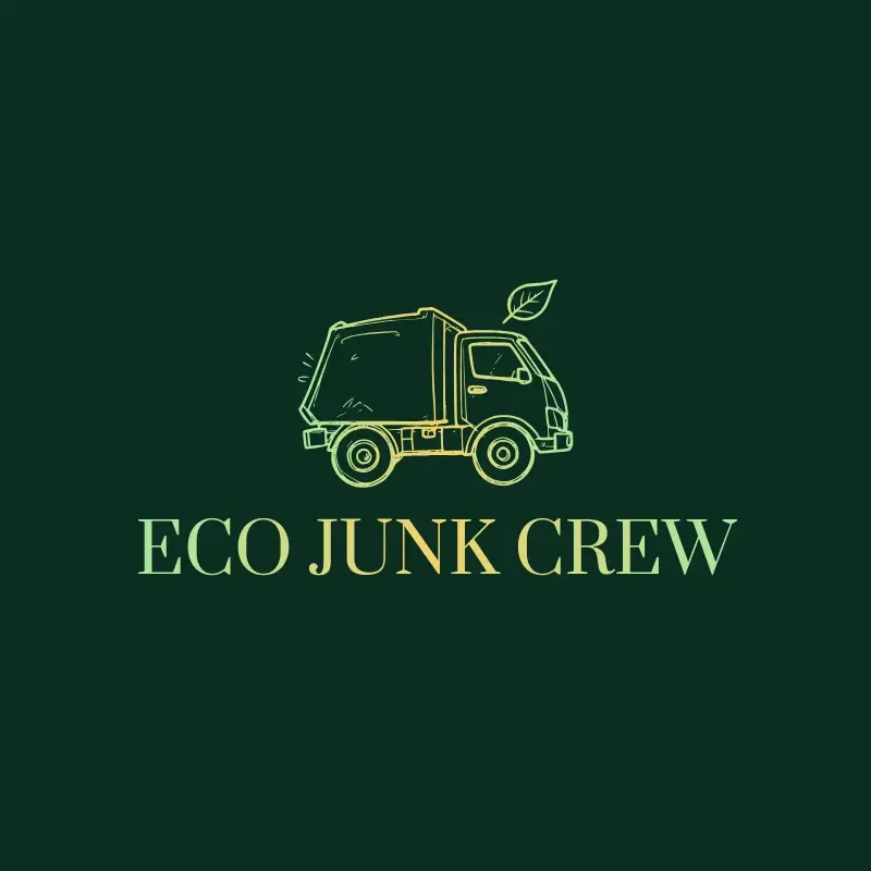 The junk removal name Eco Junk Crew as a branded logo with a color icon