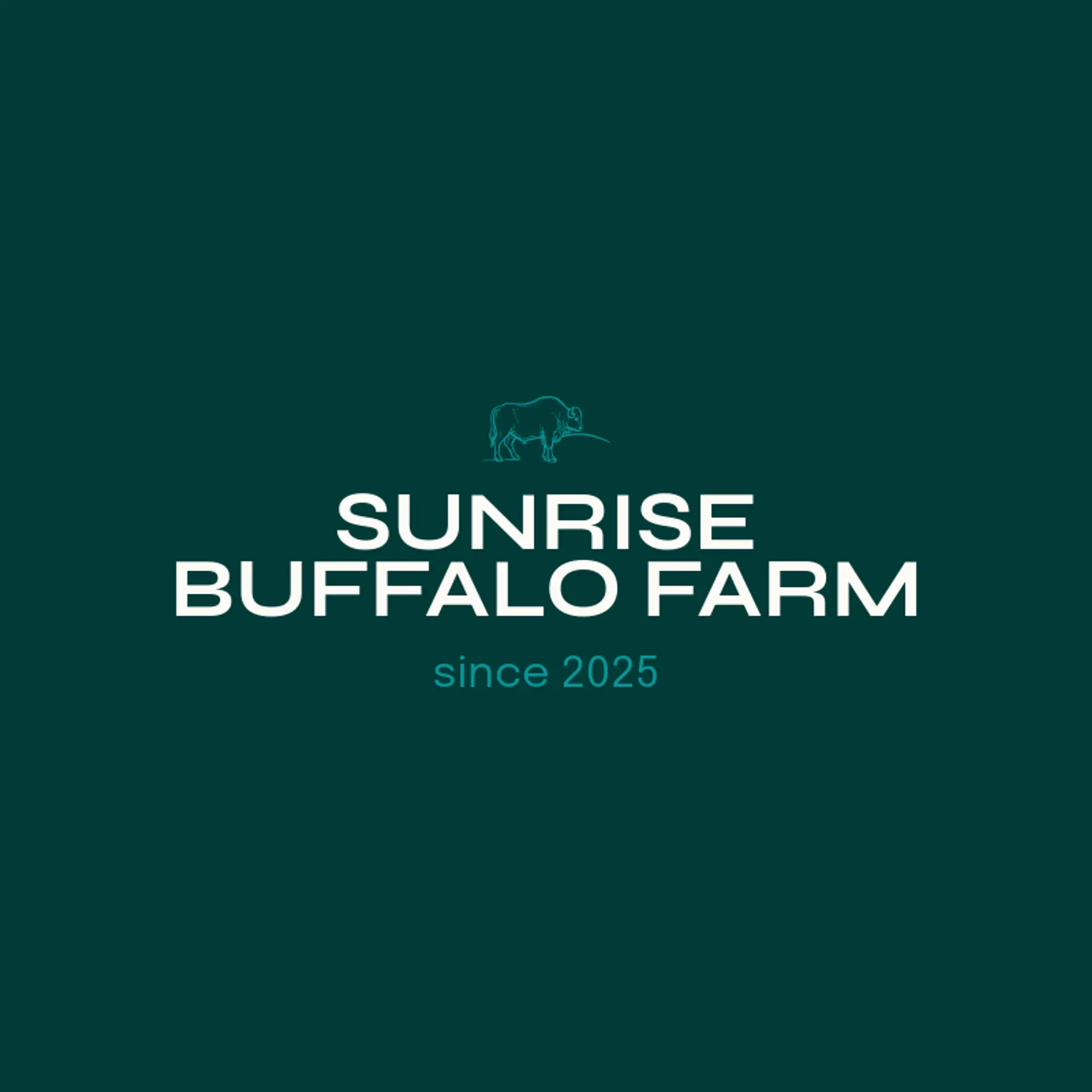 Sunrise Buffalo Farm logo for buffalo