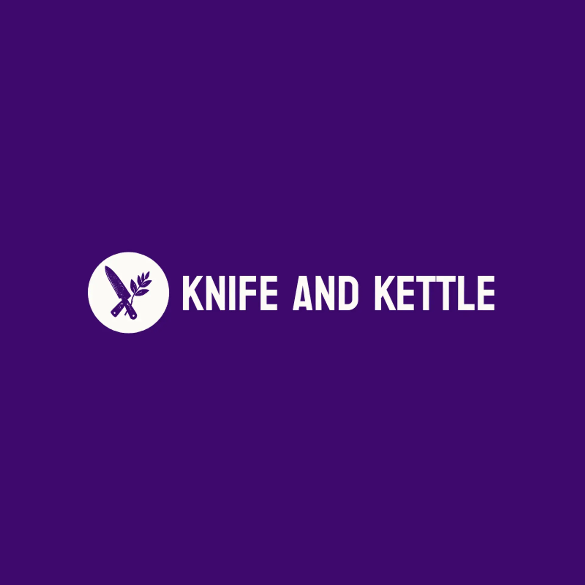Knife And Kettle logo for chef