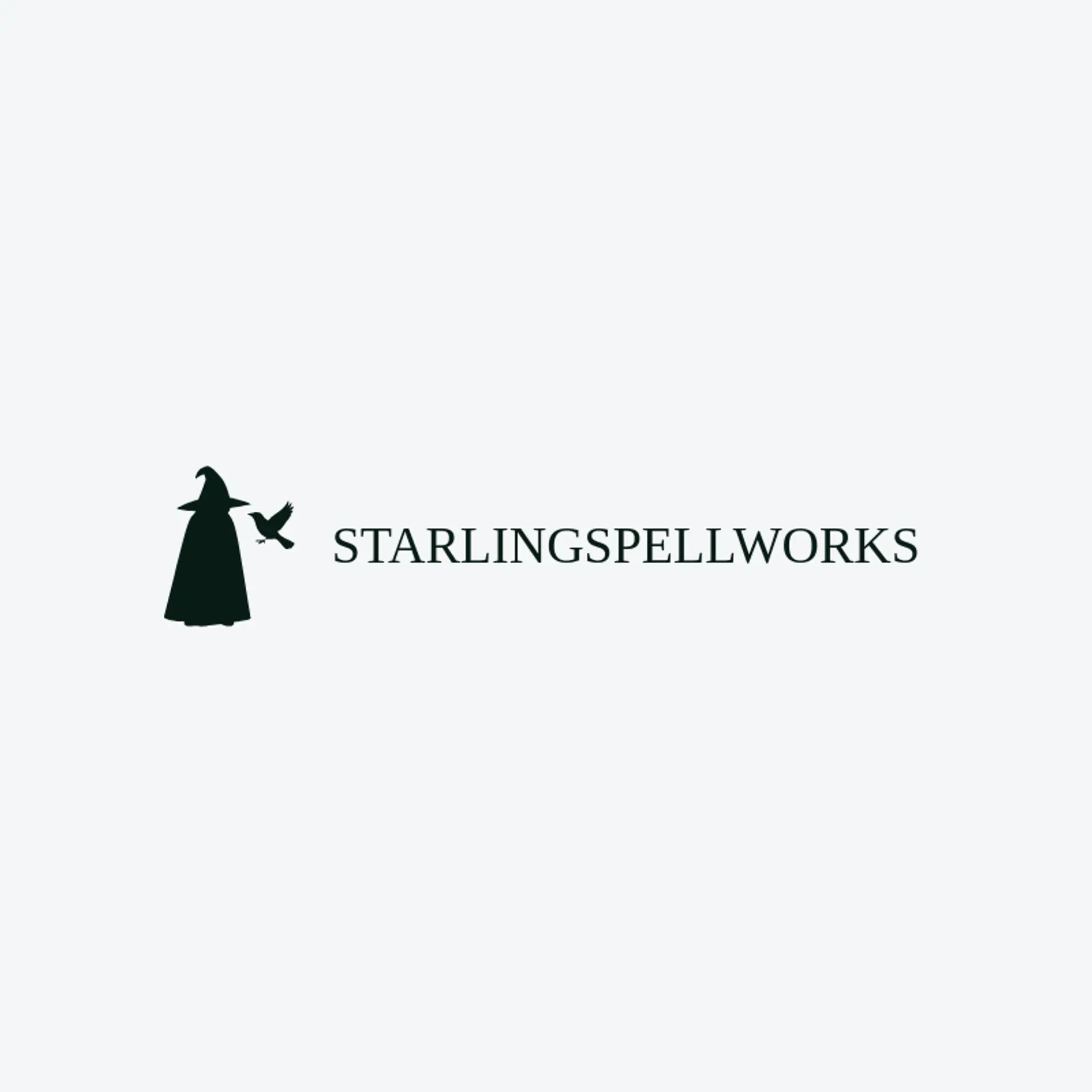 Starling Spellworks logo for witch
