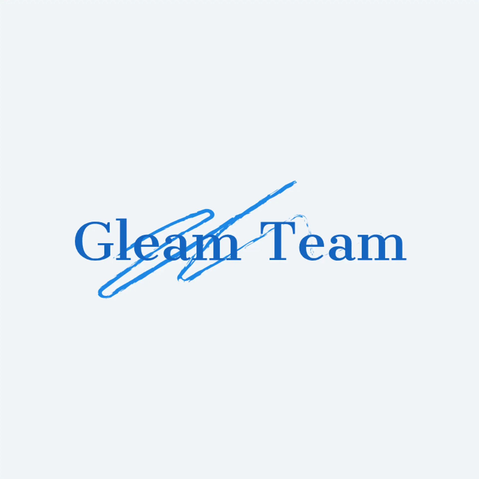Gleam Team logo for cleaning company