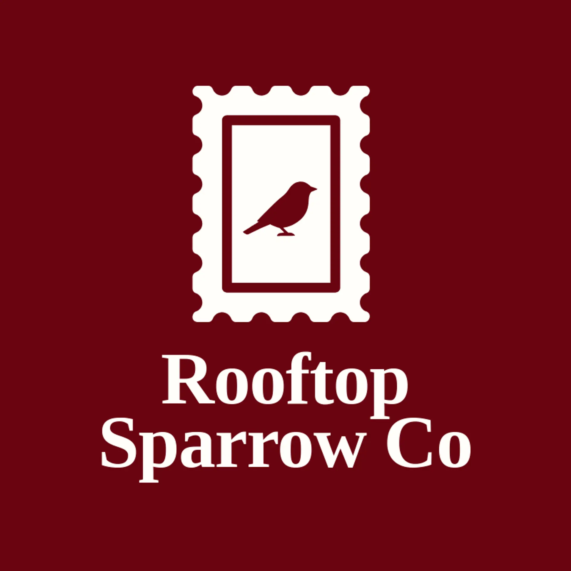 Rooftop Sparrow Co logo for sparrow