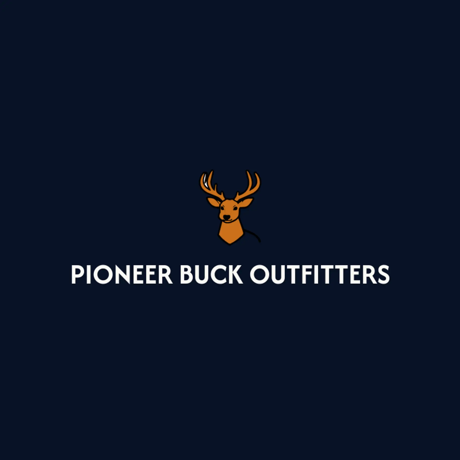 Pioneer Buck Outfitters logo for buck