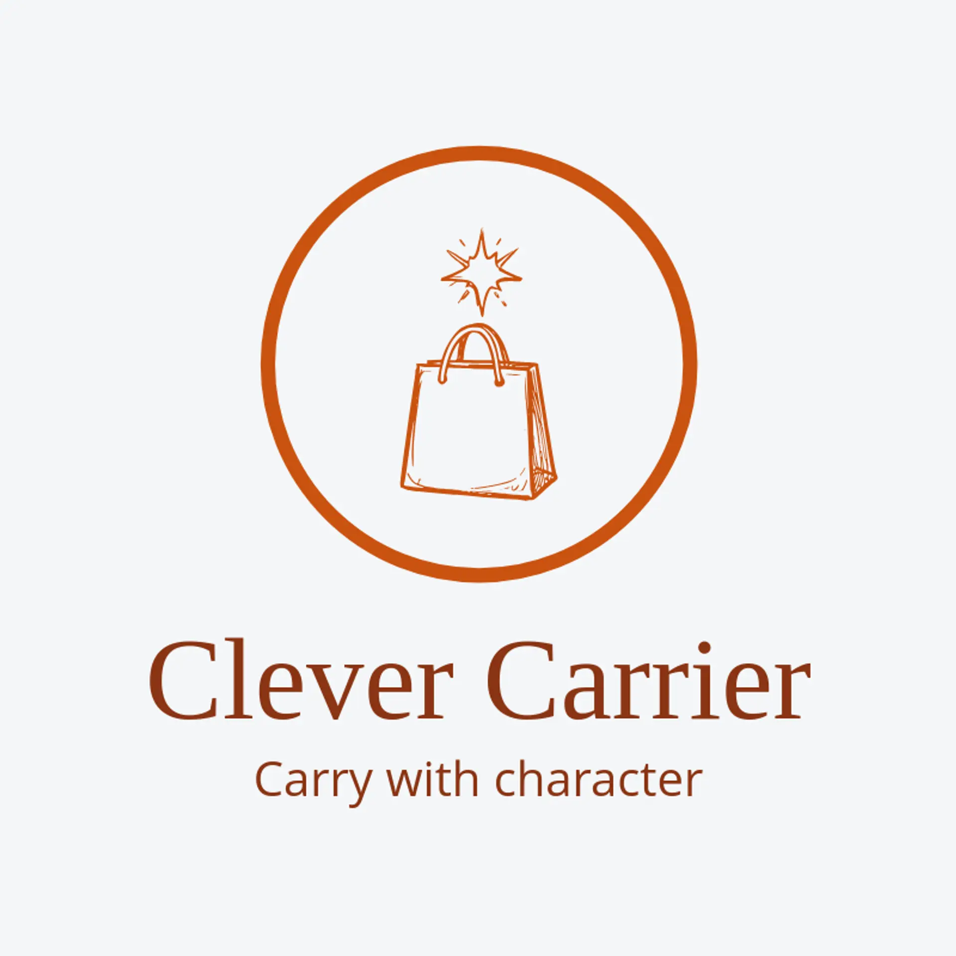 Clever Carrier logo for shopping bag