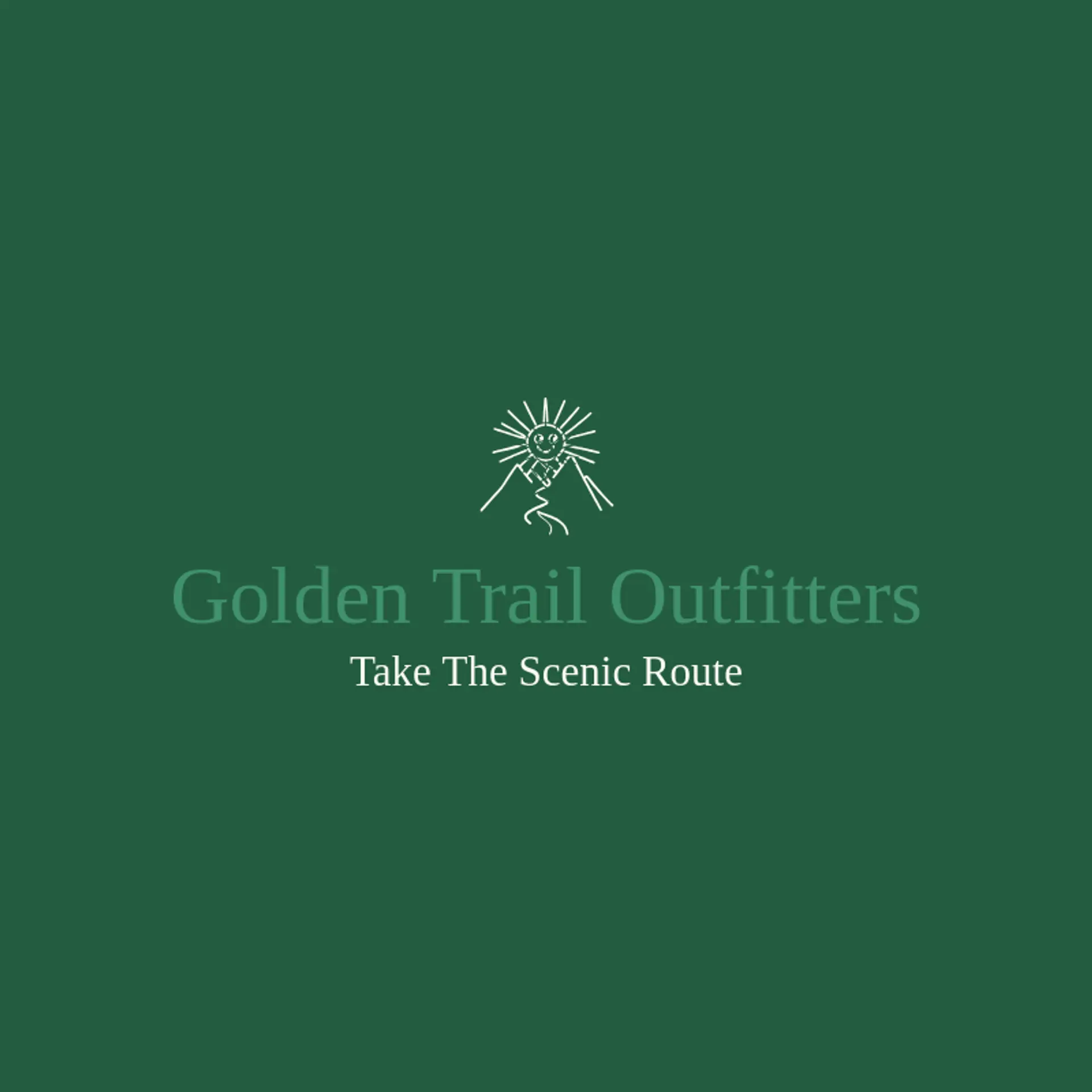 Golden Trail Outfitters logo for sunshine