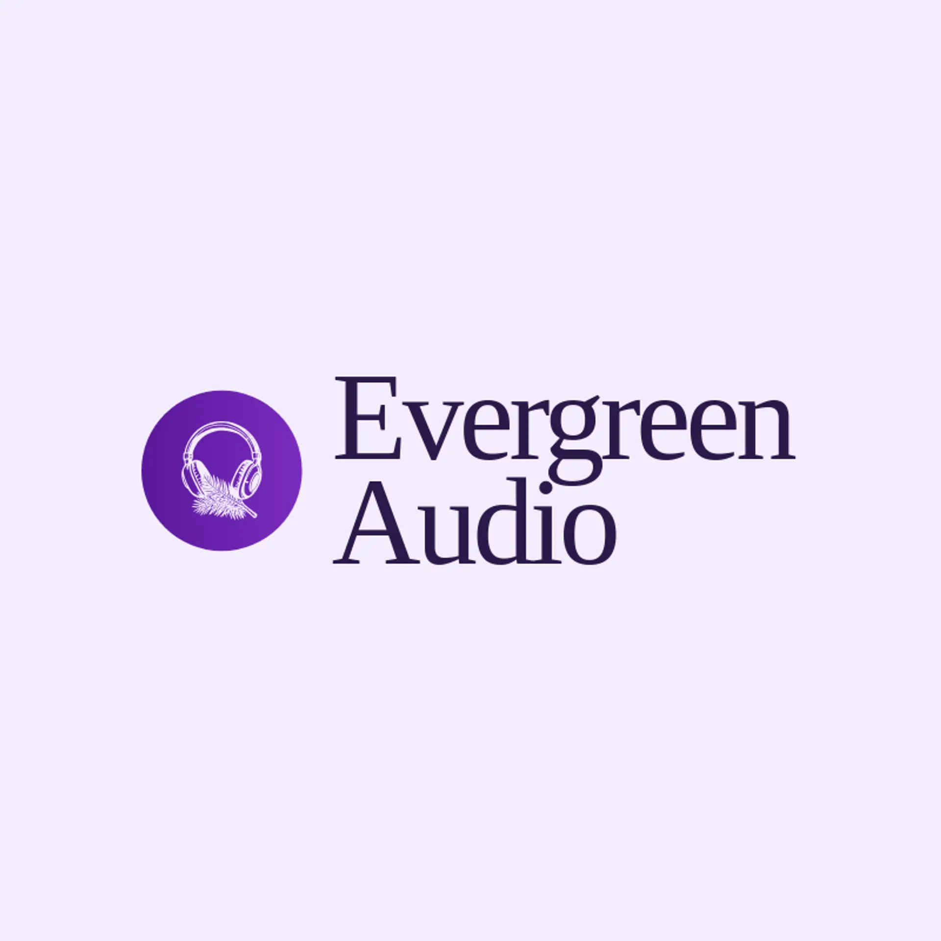 Evergreen Audio logo for headphone