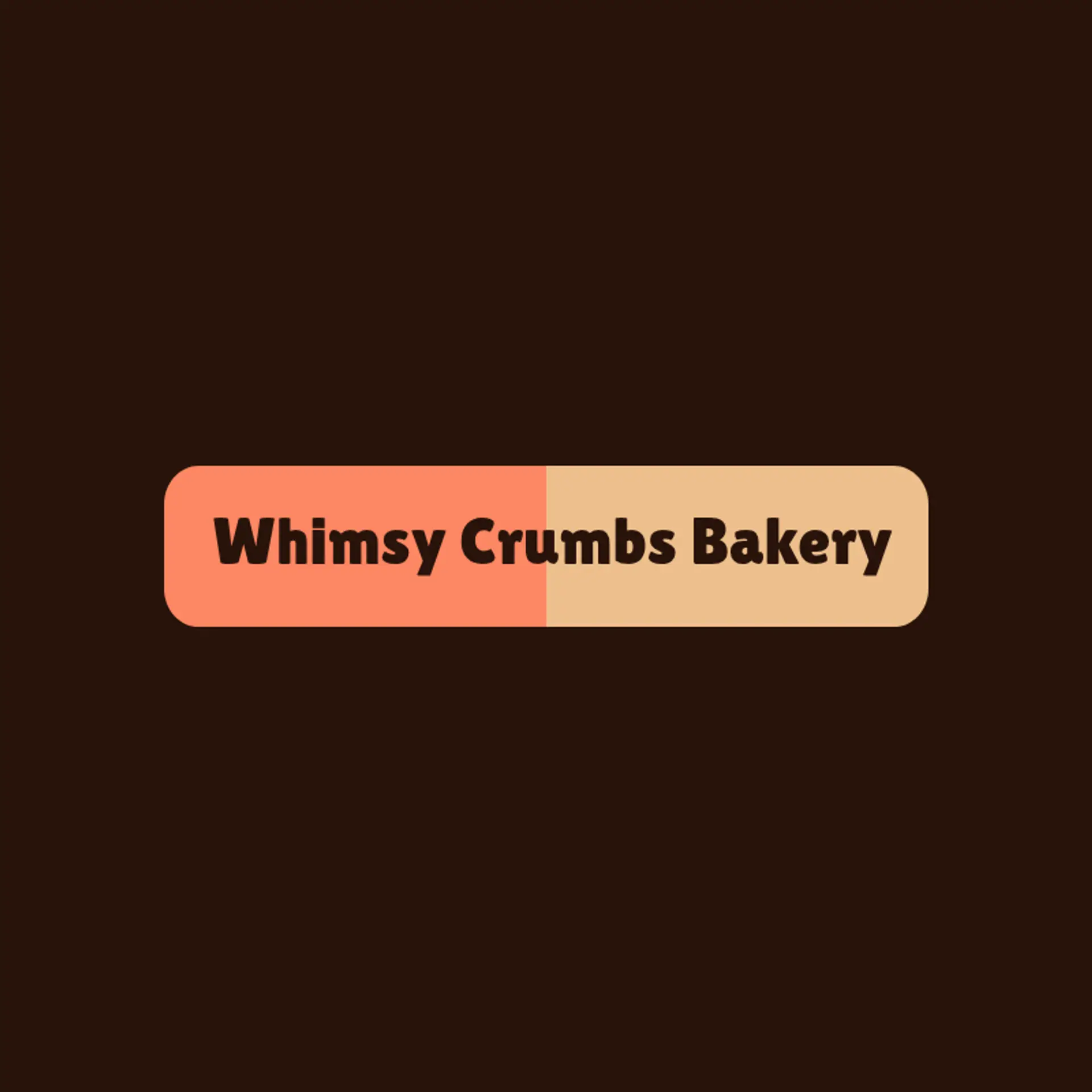  Whimsy Crumbs Bakery logo for unique bakery