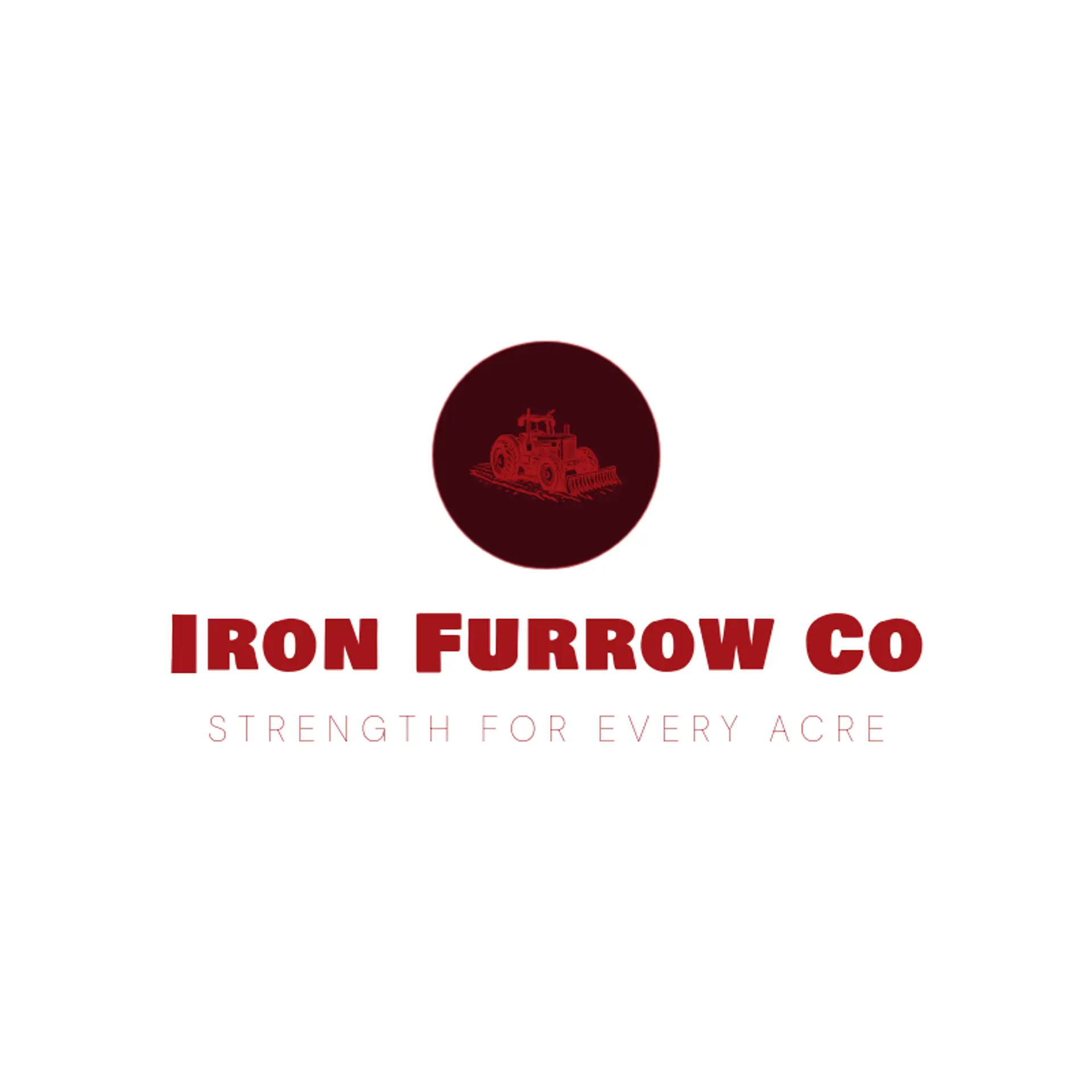 Iron Furrow Co logo for tractor