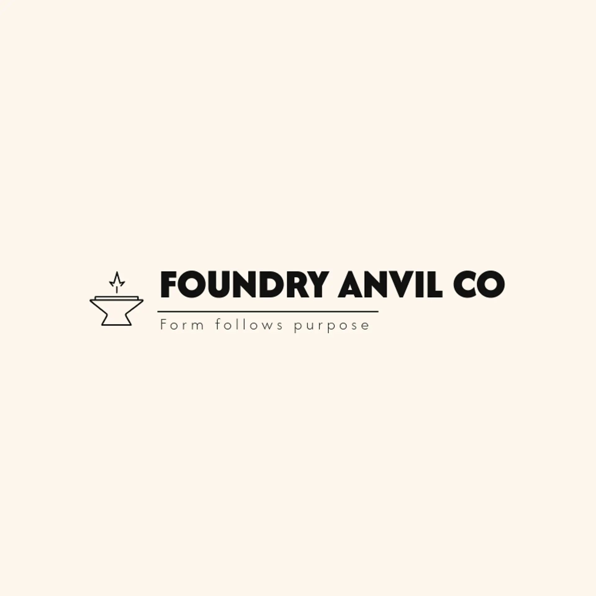 Foundry Anvil Co logo for welding